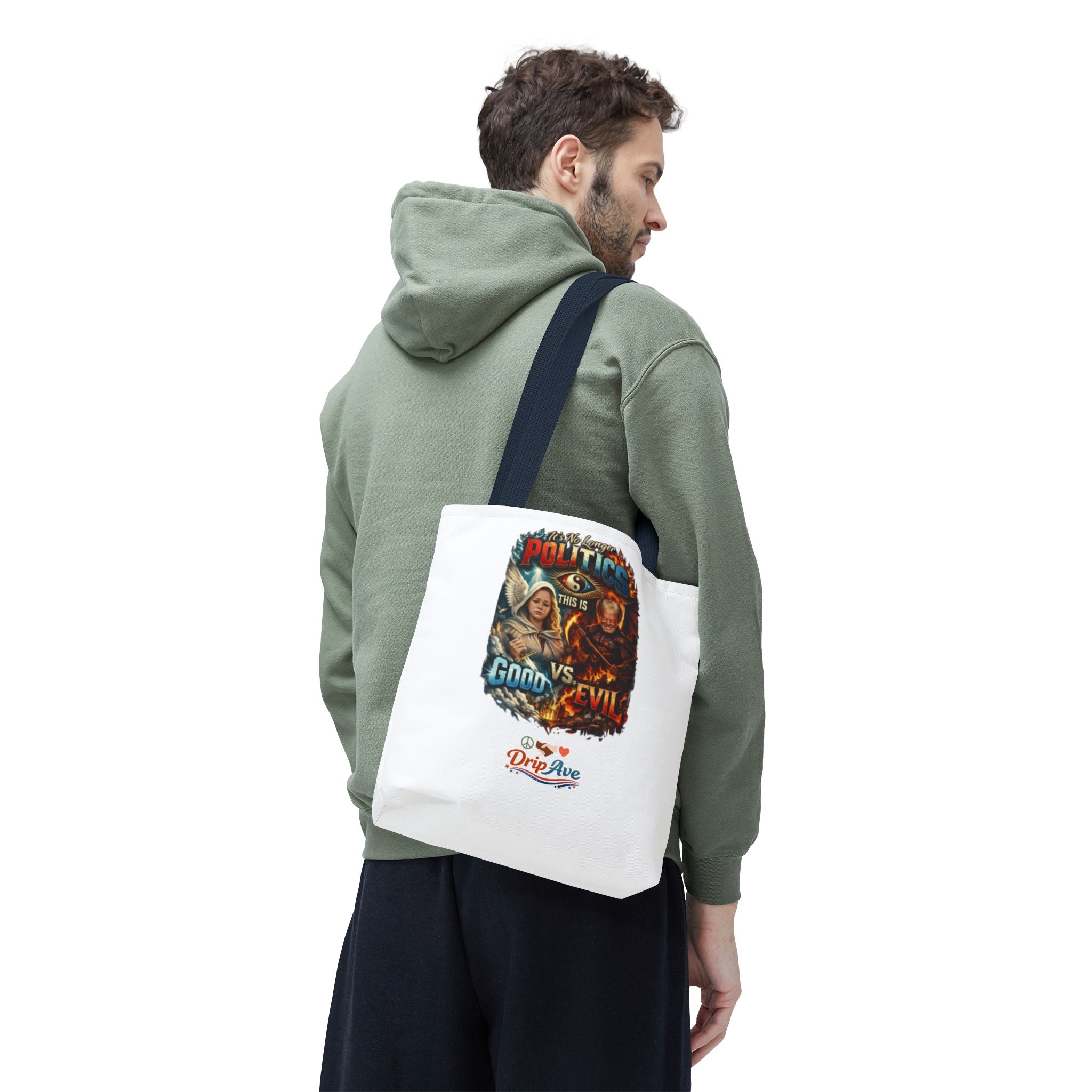 It's No Longer Politics Tote Bag — Peace, Strength & Purpose Double-Sided Empowerment Bag