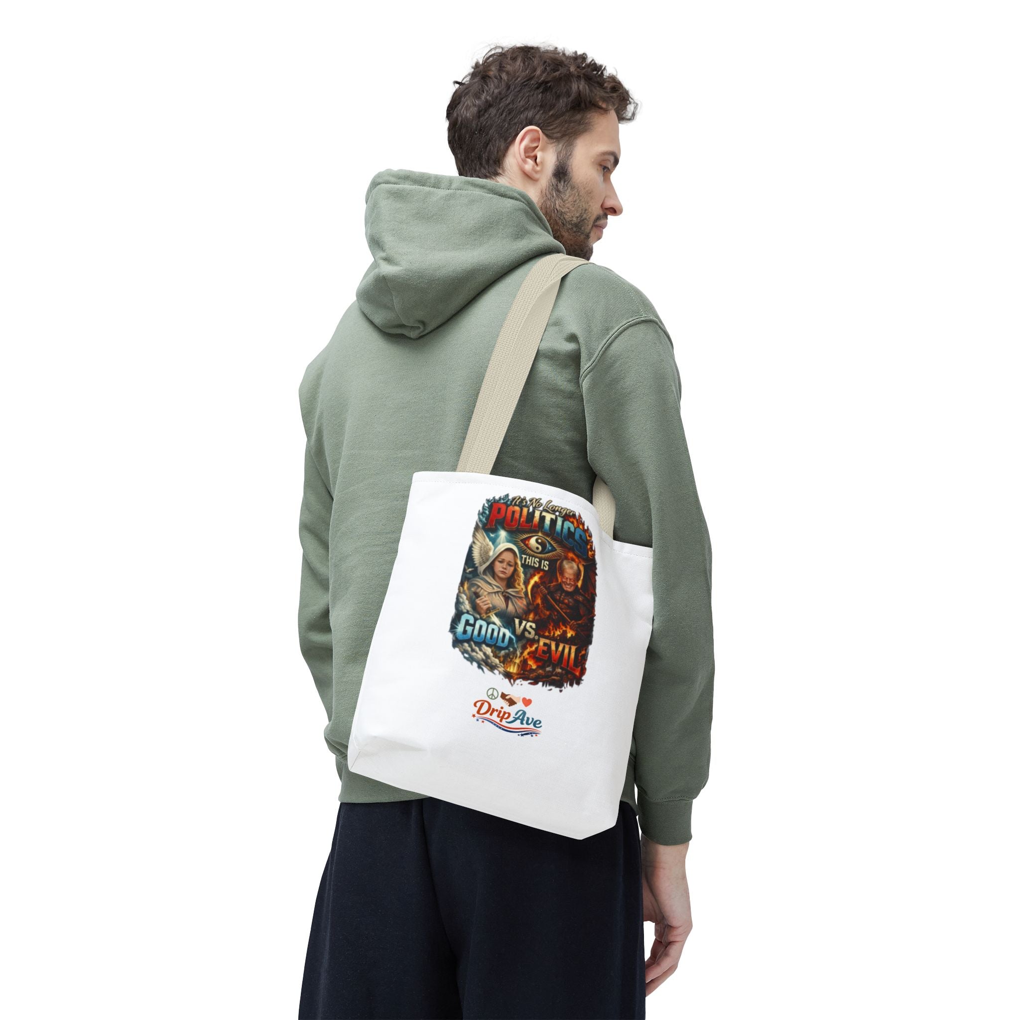 It's No Longer Politics Tote Bag — Peace, Strength & Purpose Double-Sided Empowerment Bag