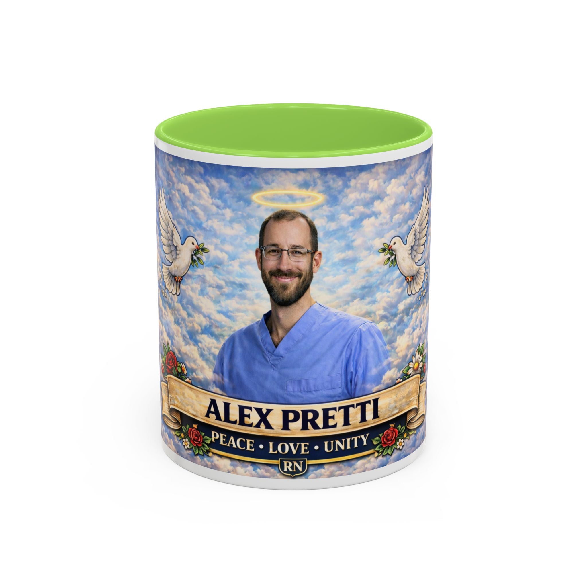 Memorial Tribute Mug — Alex Pretti - Honor Their Memory with Love, Peace & Remembrance