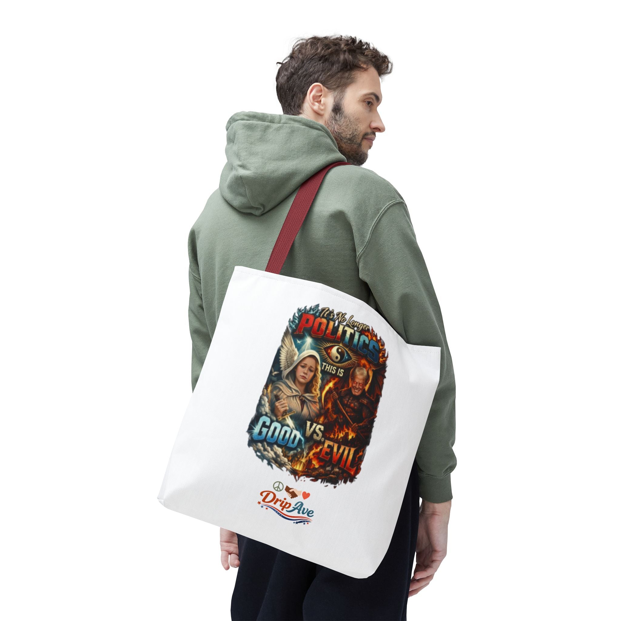 It's No Longer Politics Tote Bag — Peace, Strength & Purpose Double-Sided Empowerment Bag