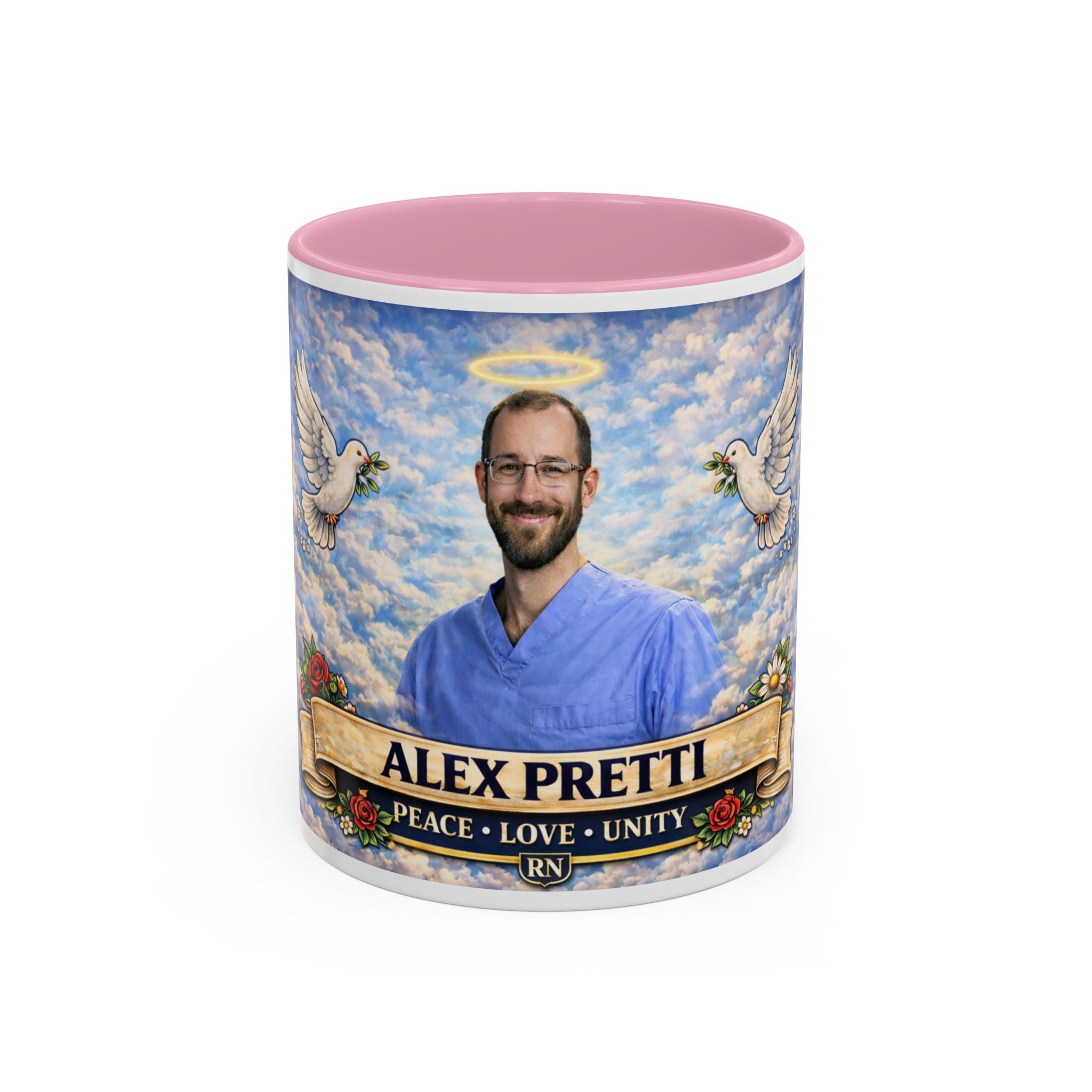 Memorial Tribute Mug — Alex Pretti - Honor Their Memory with Love, Peace & Remembrance