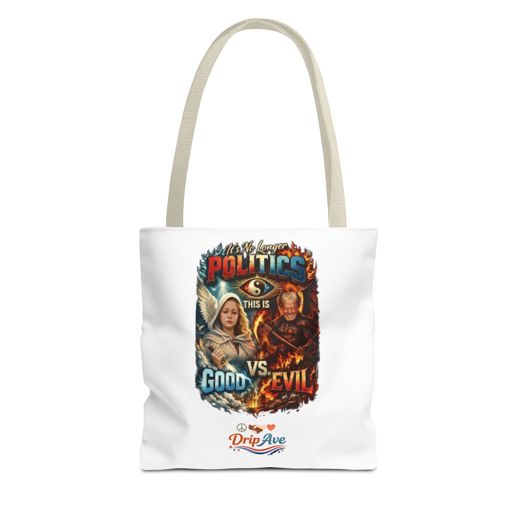 It's No Longer Politics Tote Bag — Peace, Strength & Purpose Double-Sided Empowerment Bag