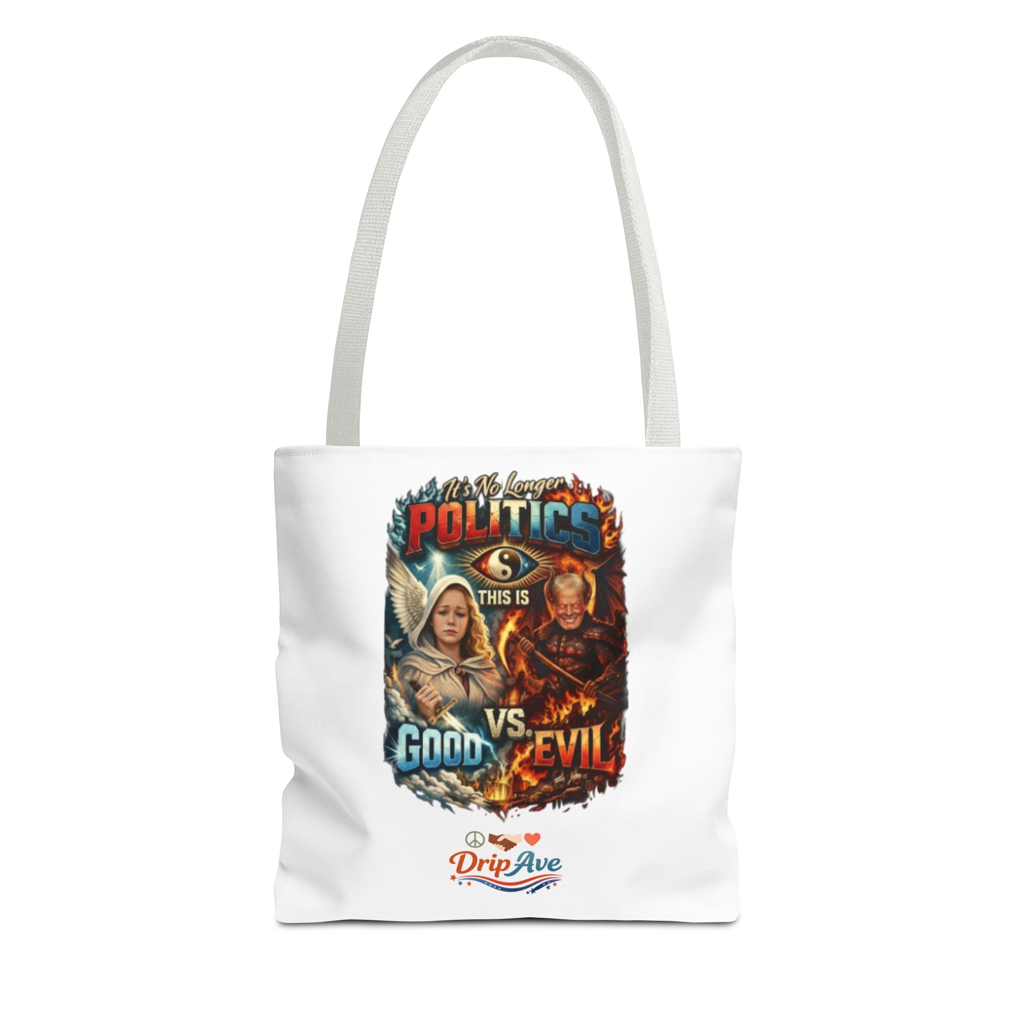 It's No Longer Politics Tote Bag — Peace, Strength & Purpose Double-Sided Empowerment Bag