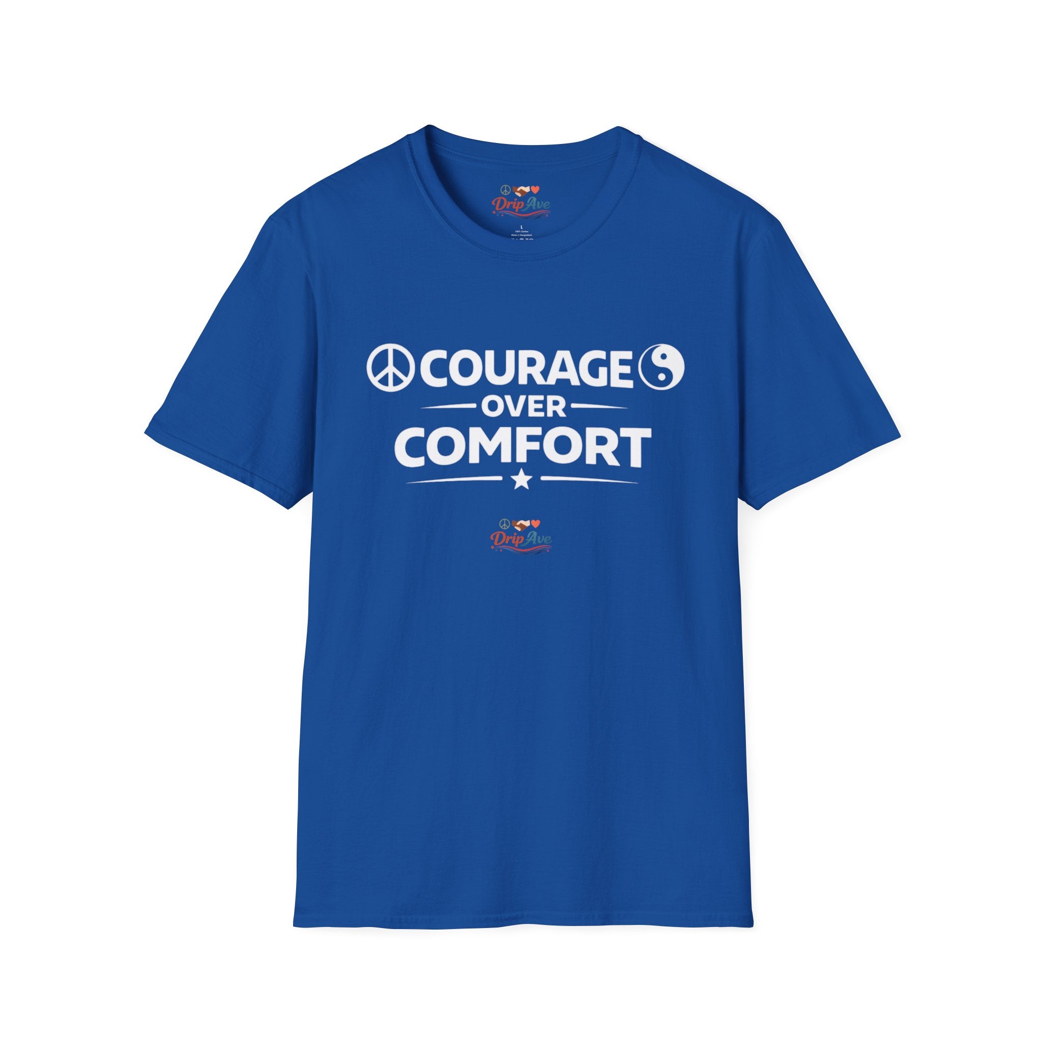 Courage Over Comfort Unisex Graphic T-Shirt — Strength, Peace & Power Statement Tee
