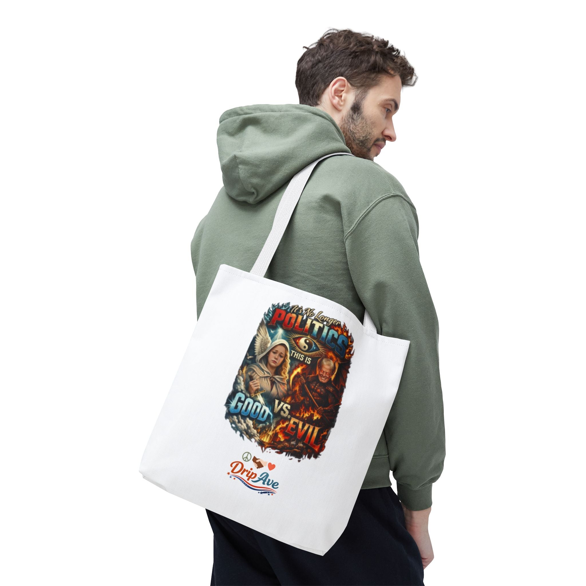 It's No Longer Politics Tote Bag — Peace, Strength & Purpose Double-Sided Empowerment Bag