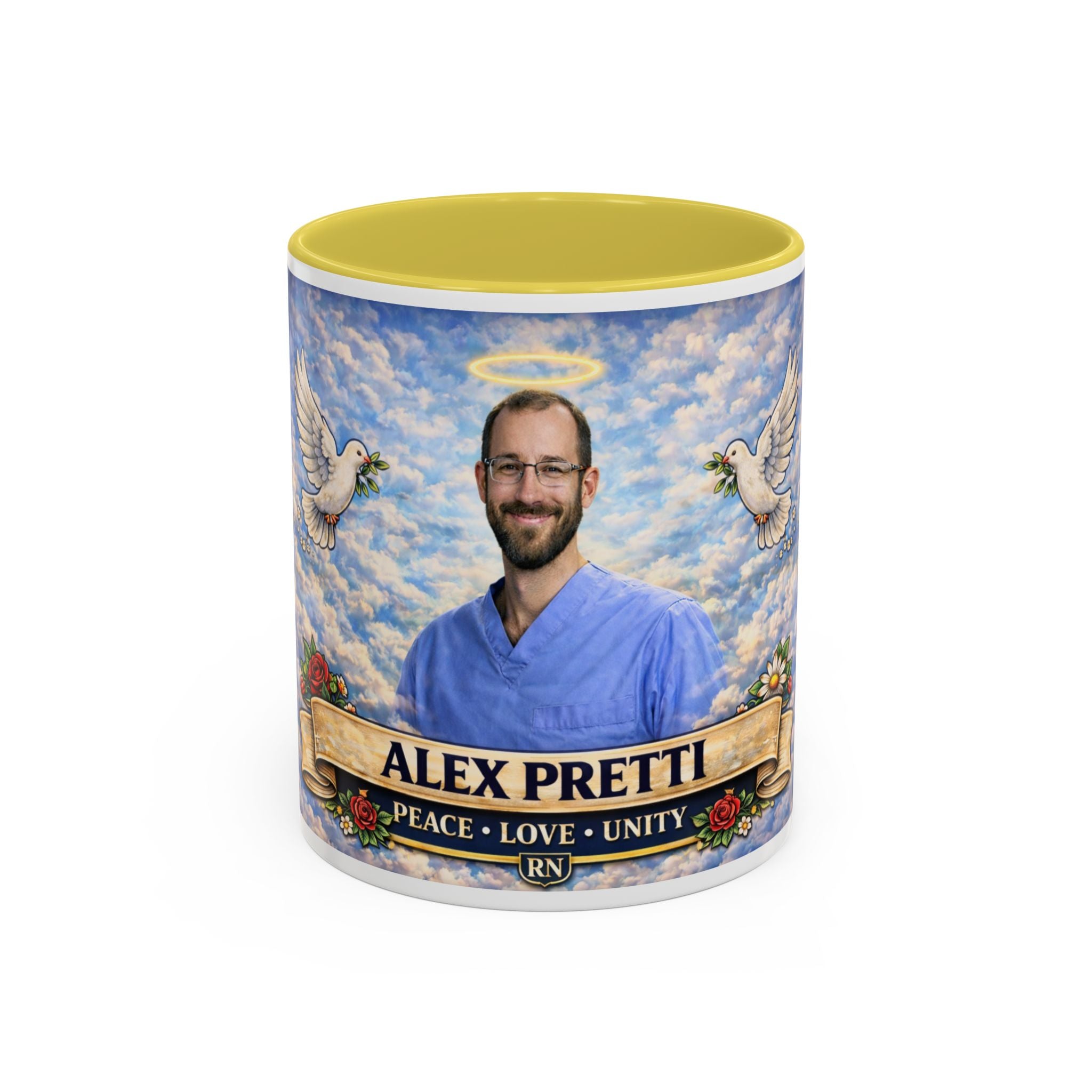 Memorial Tribute Mug — Alex Pretti - Honor Their Memory with Love, Peace & Remembrance