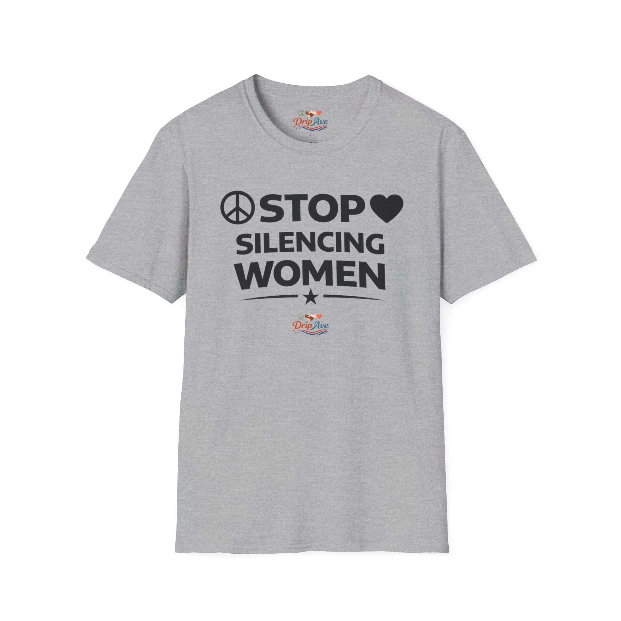Stop Silencing Women Unisex T-Shirt — Women’s Empowerment Statement Tee