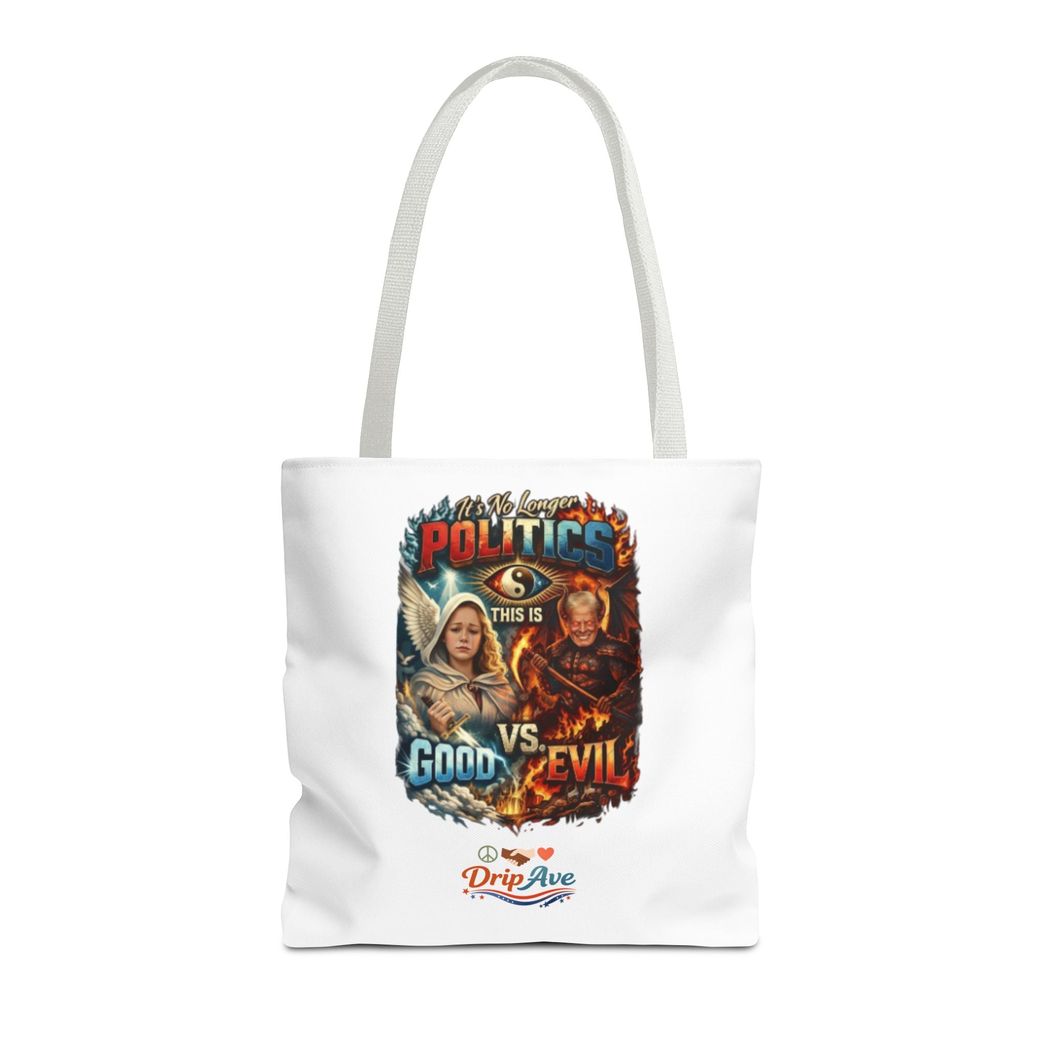 It's No Longer Politics Tote Bag — Peace, Strength & Purpose Double-Sided Empowerment Bag