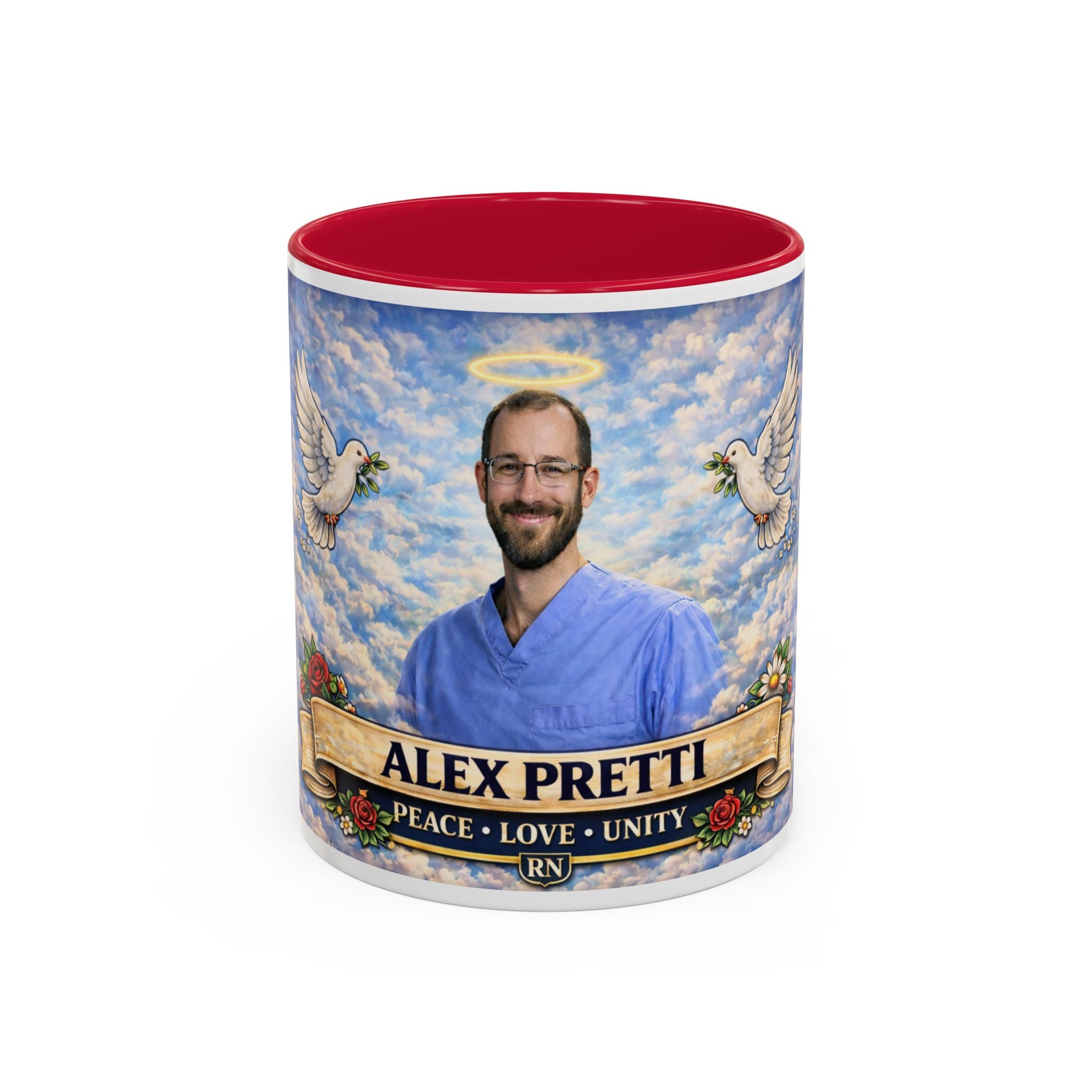 Memorial Tribute Mug — Alex Pretti - Honor Their Memory with Love, Peace & Remembrance