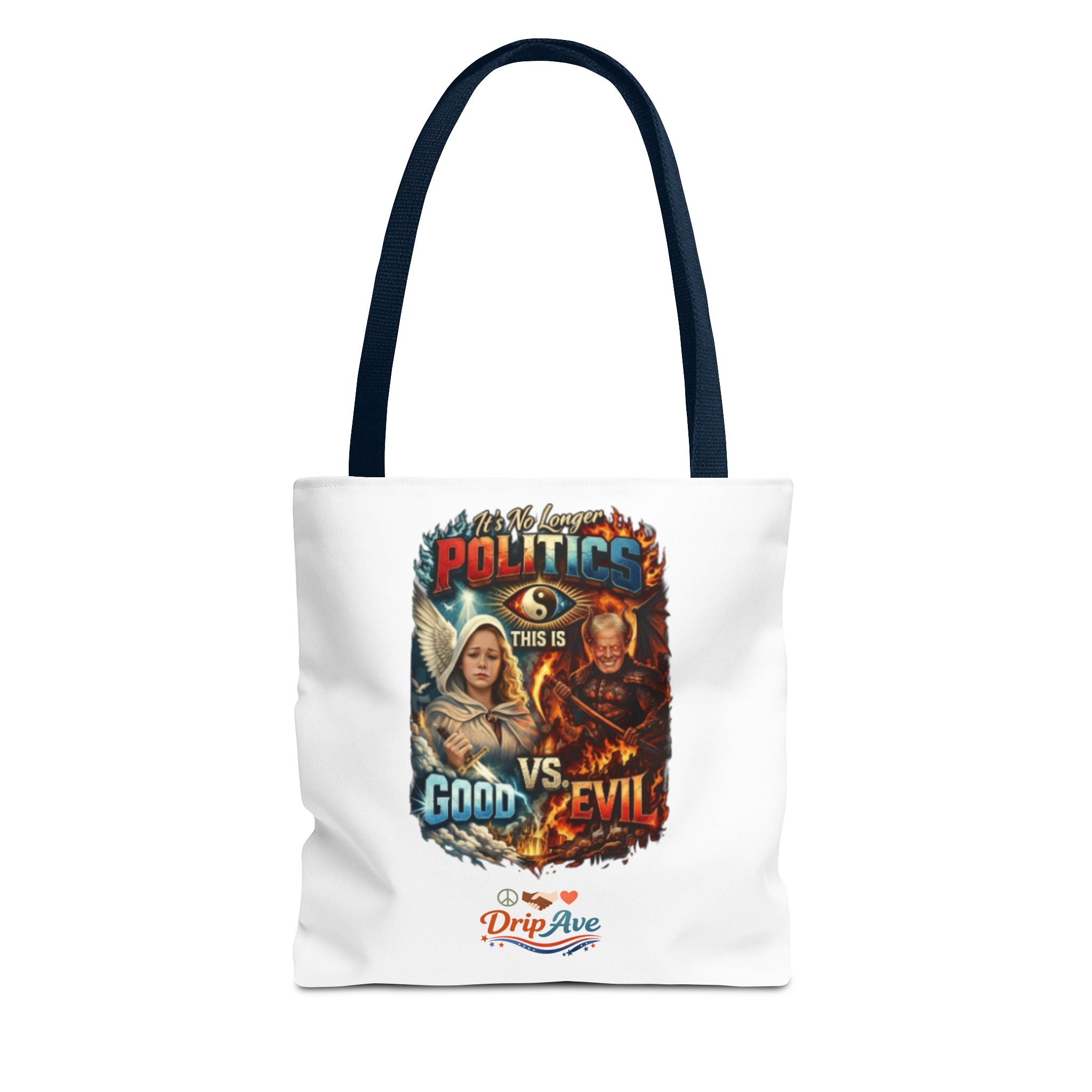 It's No Longer Politics Tote Bag — Peace, Strength & Purpose Double-Sided Empowerment Bag