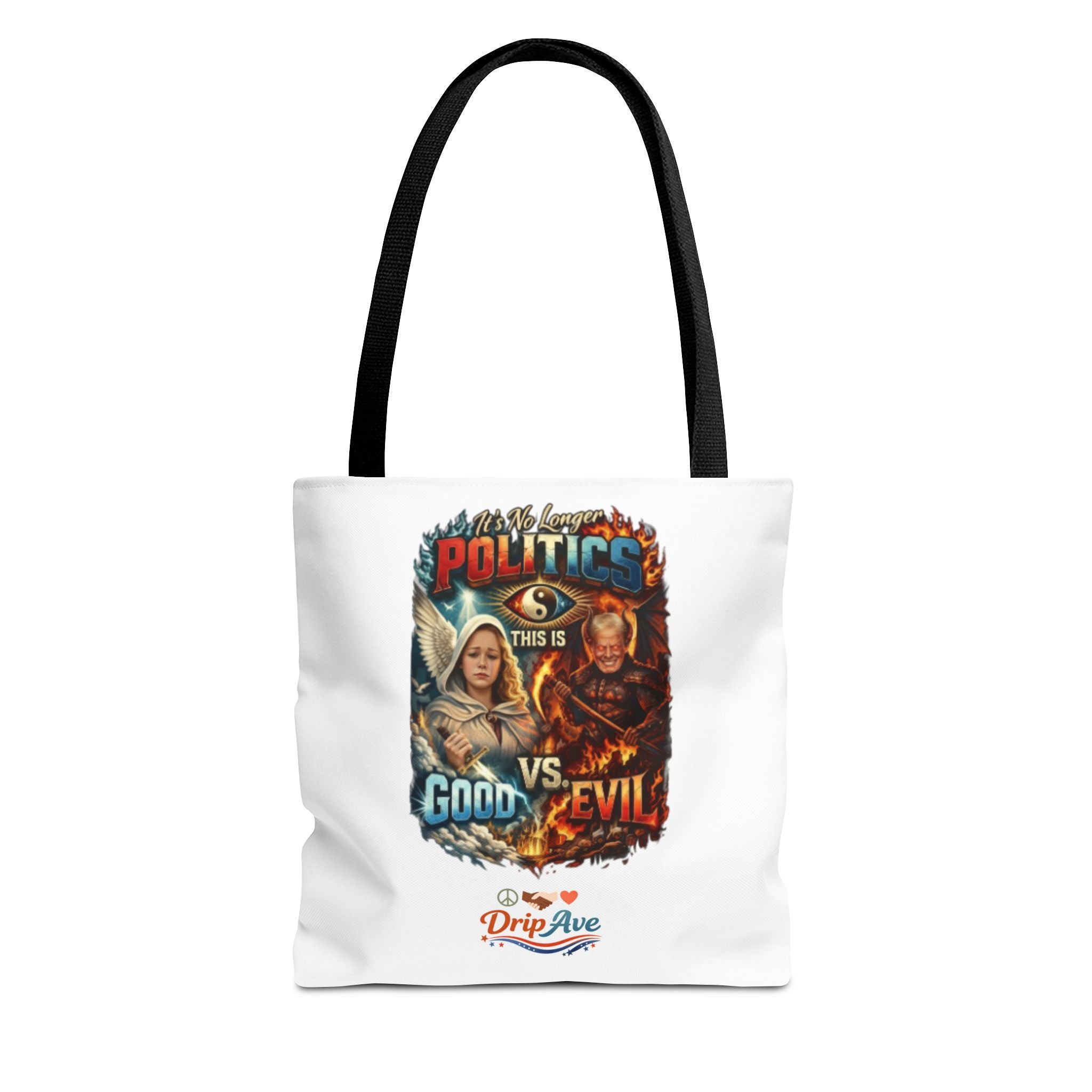 It's No Longer Politics Tote Bag — Peace, Strength & Purpose Double-Sided Empowerment Bag