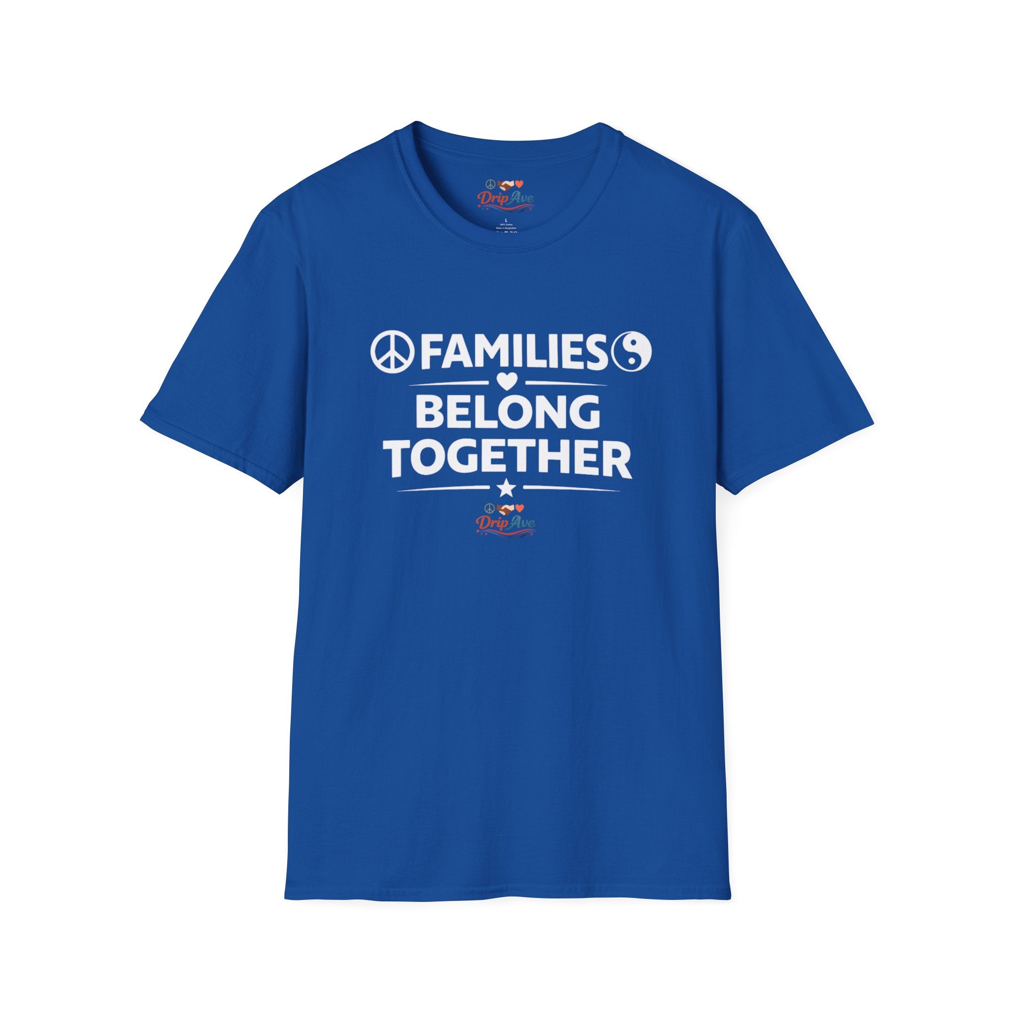 Families Belong Together Unisex T-Shirt — Peace, Love & Unity Statement Tee