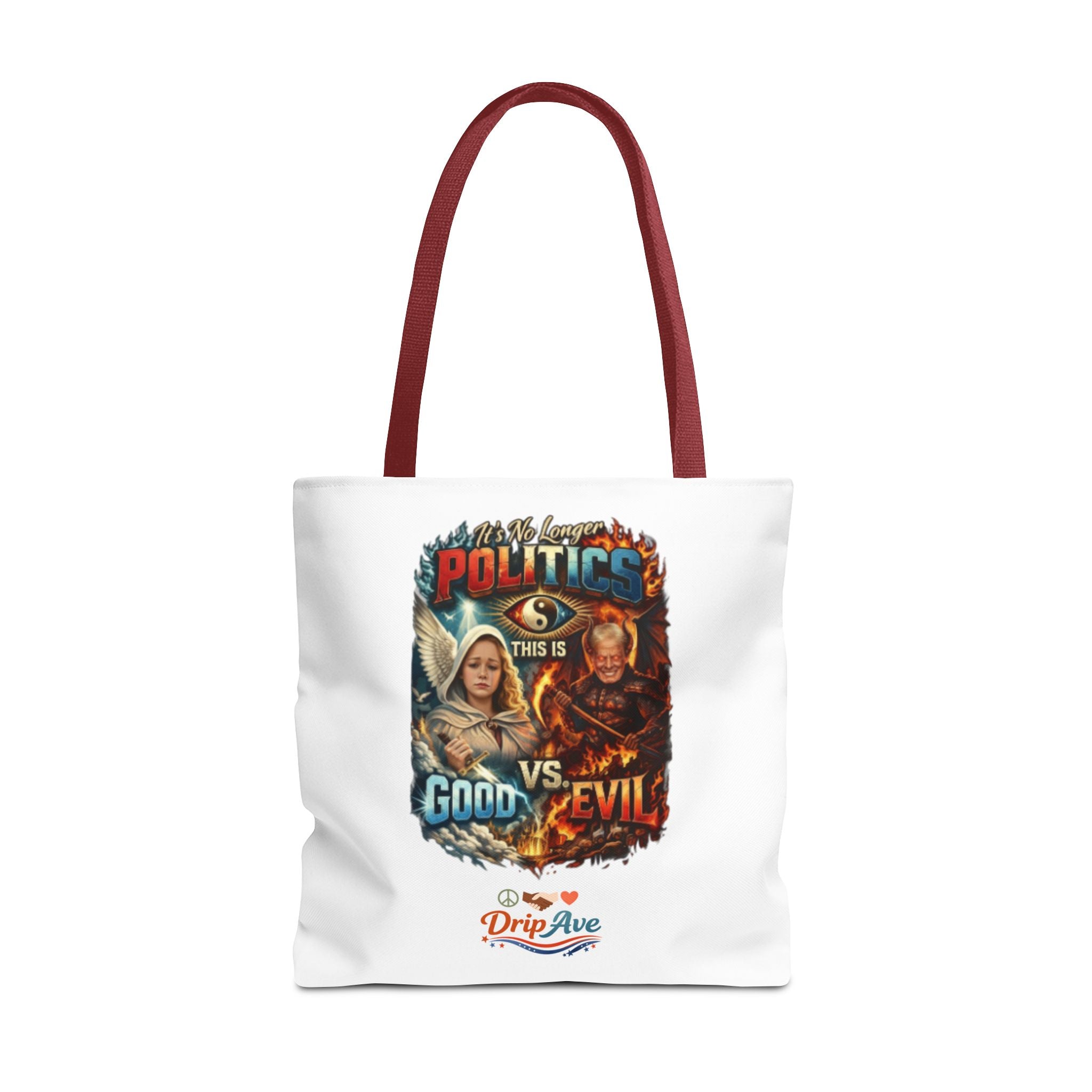 It's No Longer Politics Tote Bag — Peace, Strength & Purpose Double-Sided Empowerment Bag