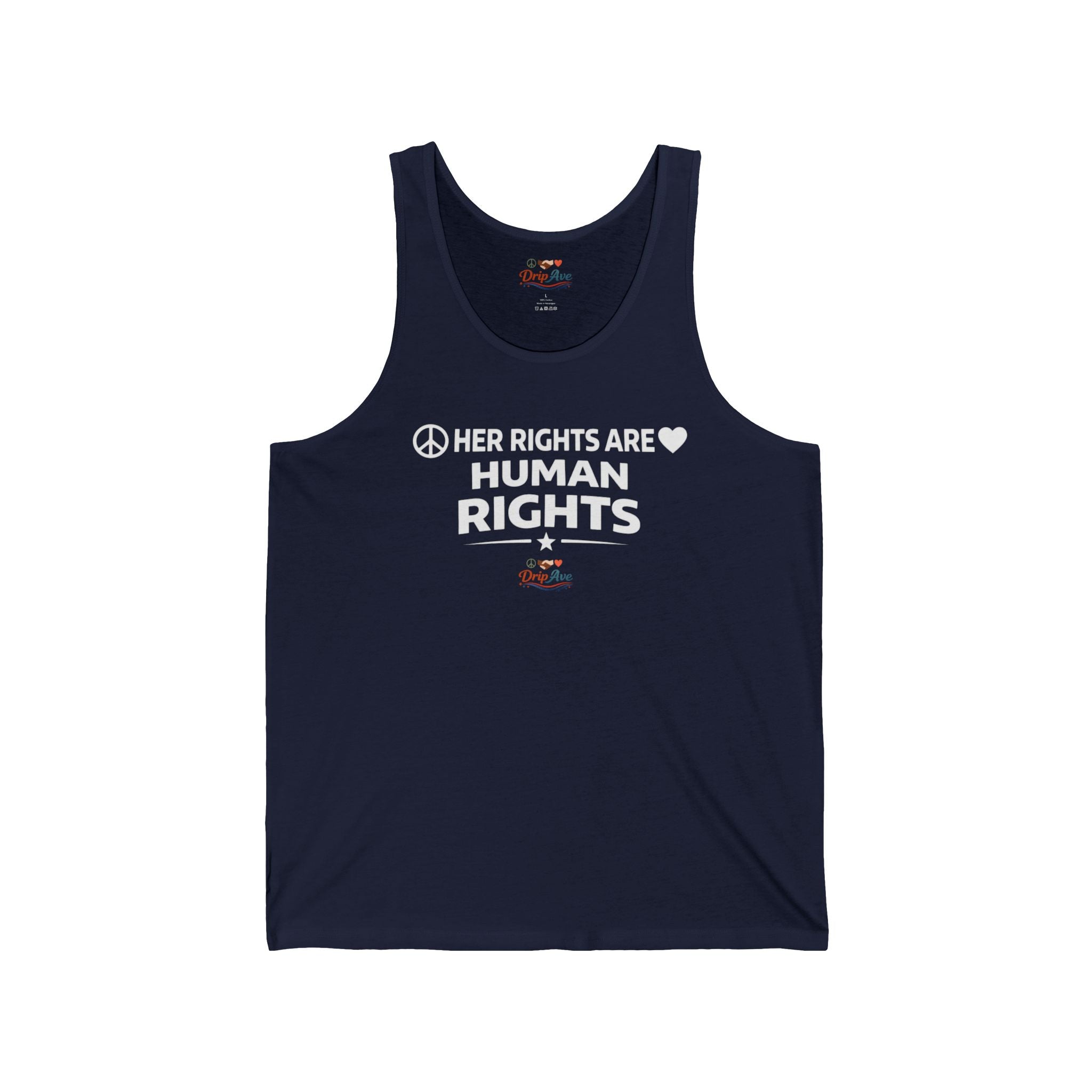 Her Rights Are Human Rights Tank Top, Feminist Shirt, Women's Rights Tank, Empowering Graphic Tank, Protest Shirt, Equality Shirt, Gift for Her