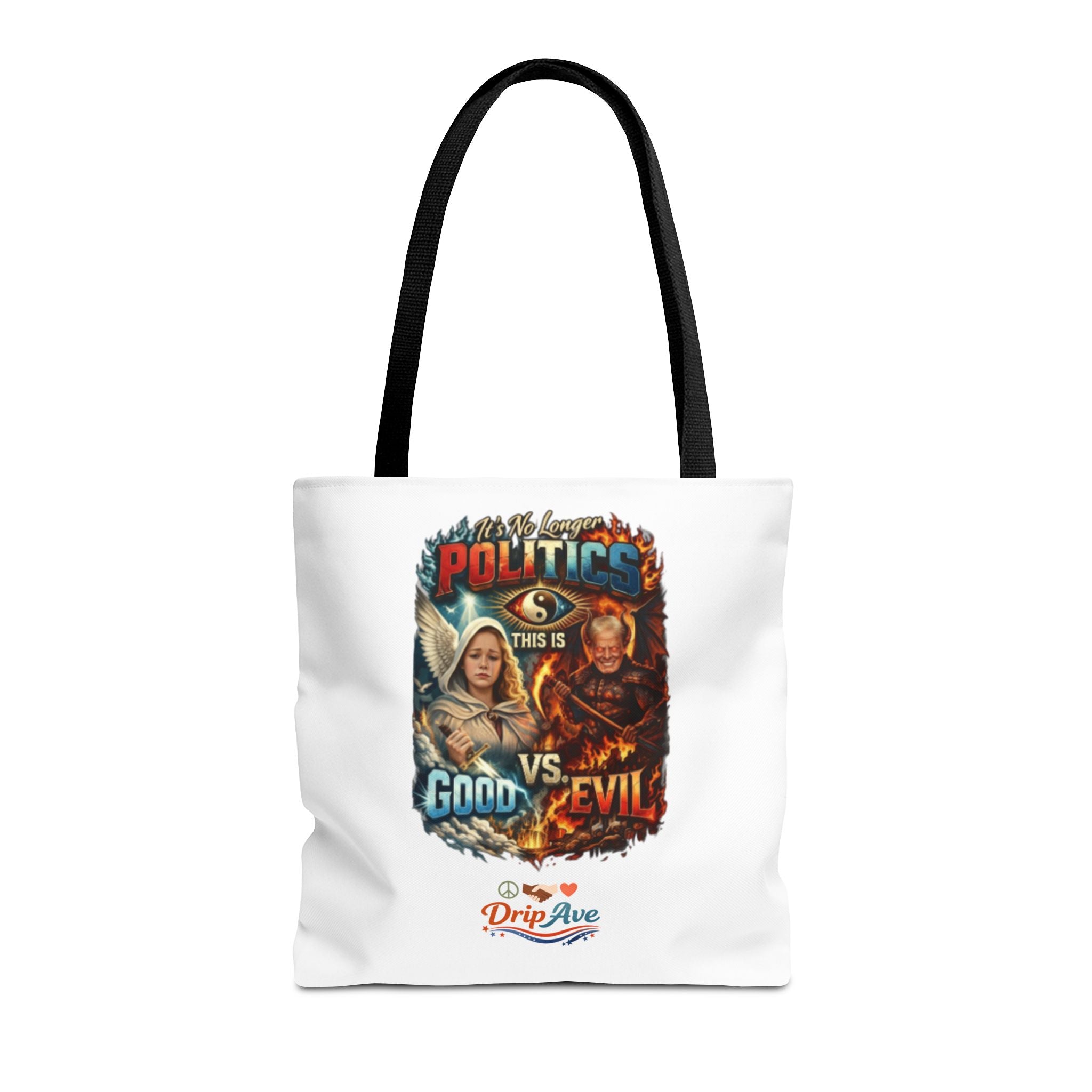 It's No Longer Politics Tote Bag — Peace, Strength & Purpose Double-Sided Empowerment Bag