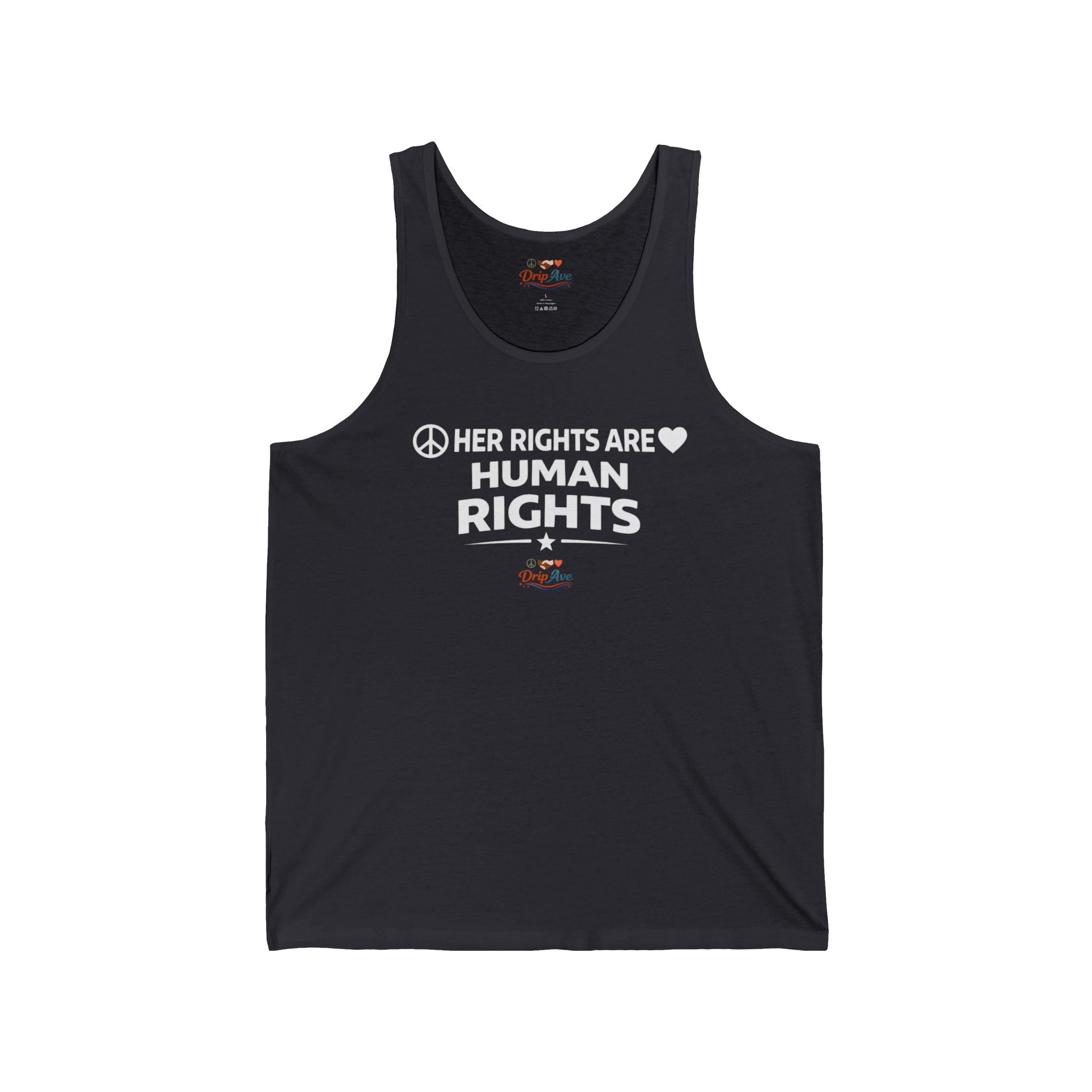 Her Rights Are Human Rights Tank Top, Feminist Shirt, Women's Rights Tank, Empowering Graphic Tank, Protest Shirt, Equality Shirt, Gift for Her