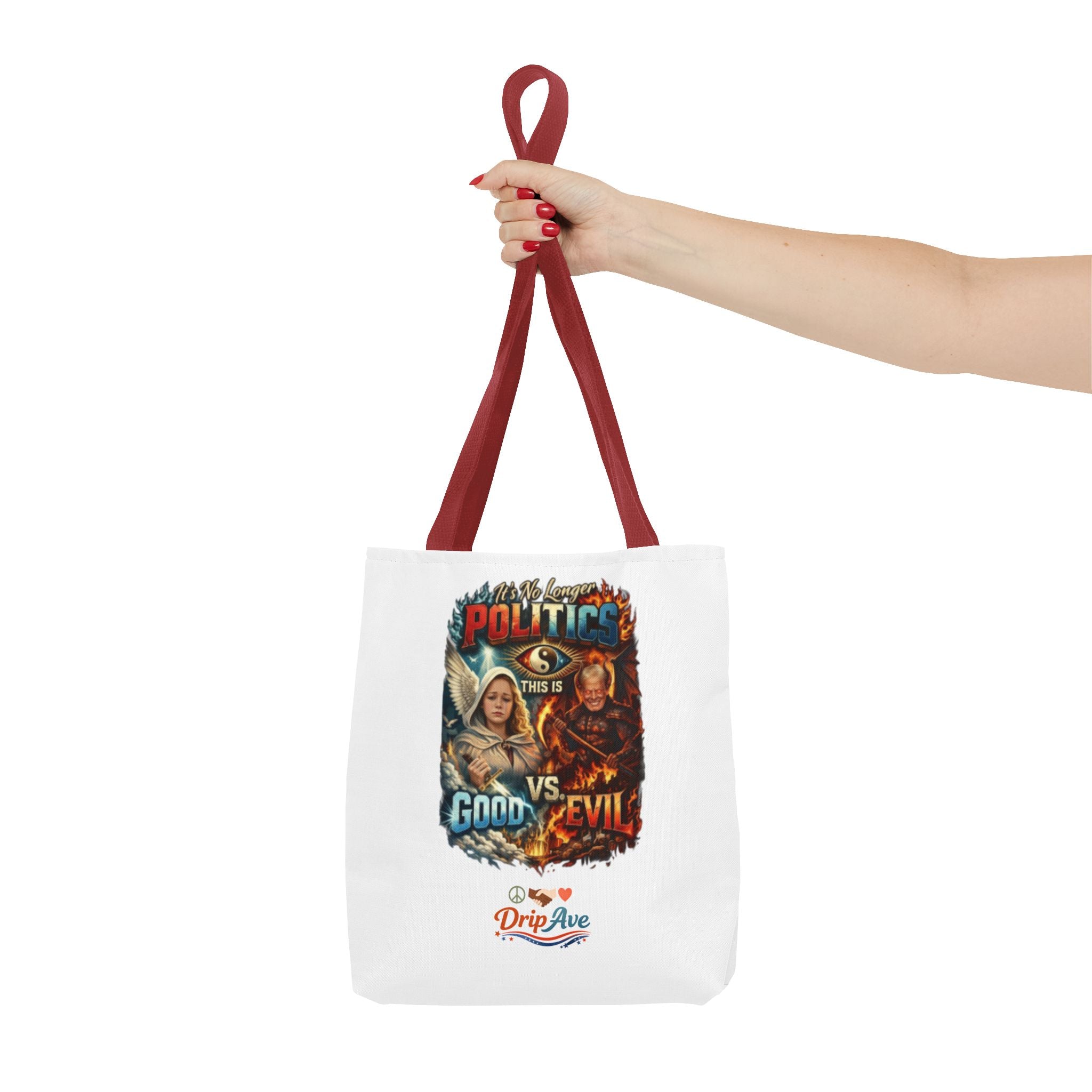 It's No Longer Politics Tote Bag — Peace, Strength & Purpose Double-Sided Empowerment Bag