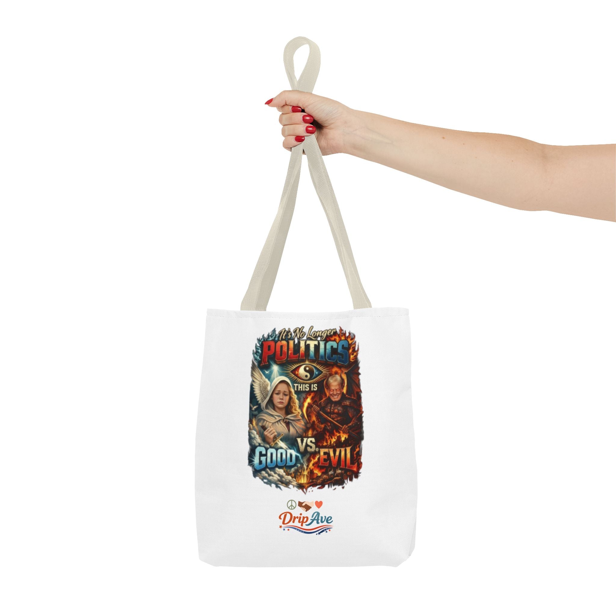 It's No Longer Politics Tote Bag — Peace, Strength & Purpose Double-Sided Empowerment Bag