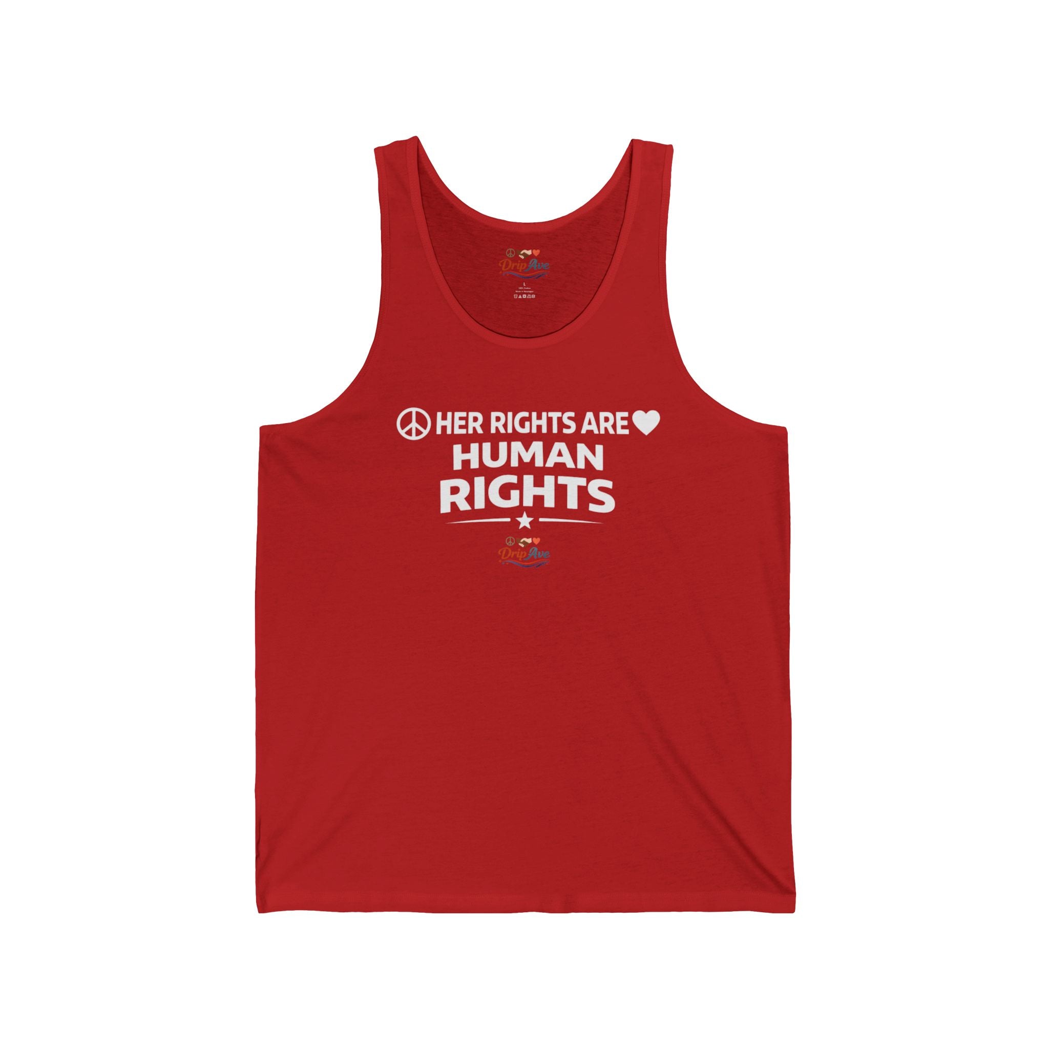 Her Rights Are Human Rights Tank Top, Feminist Shirt, Women's Rights Tank, Empowering Graphic Tank, Protest Shirt, Equality Shirt, Gift for Her