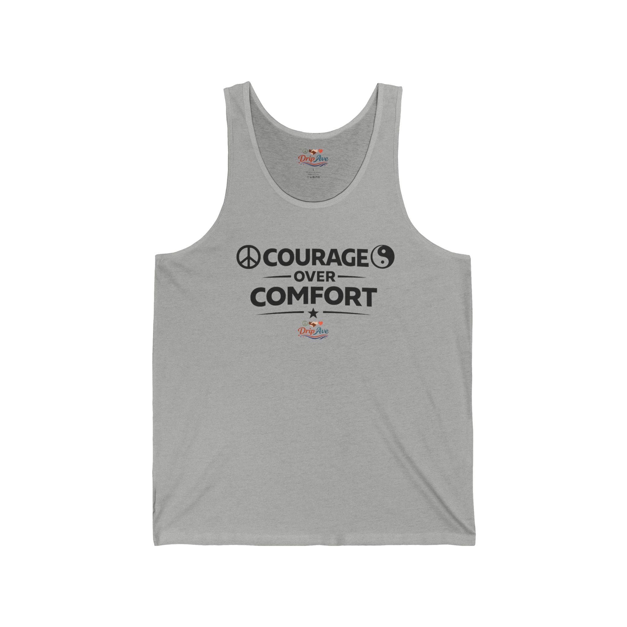 Courage Over Comfort Shirt, Motivational Graphic Tee, Inspirational Quote T Shirt, Positive Message Shirt, Streetwear Statement Tee, Unisex Gift