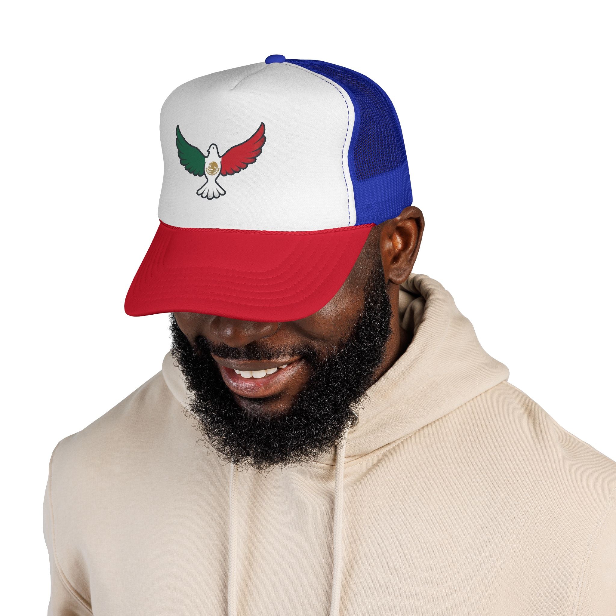 Patriotic Dove Trucker Cap — Mexican Flag Colors - Unisex