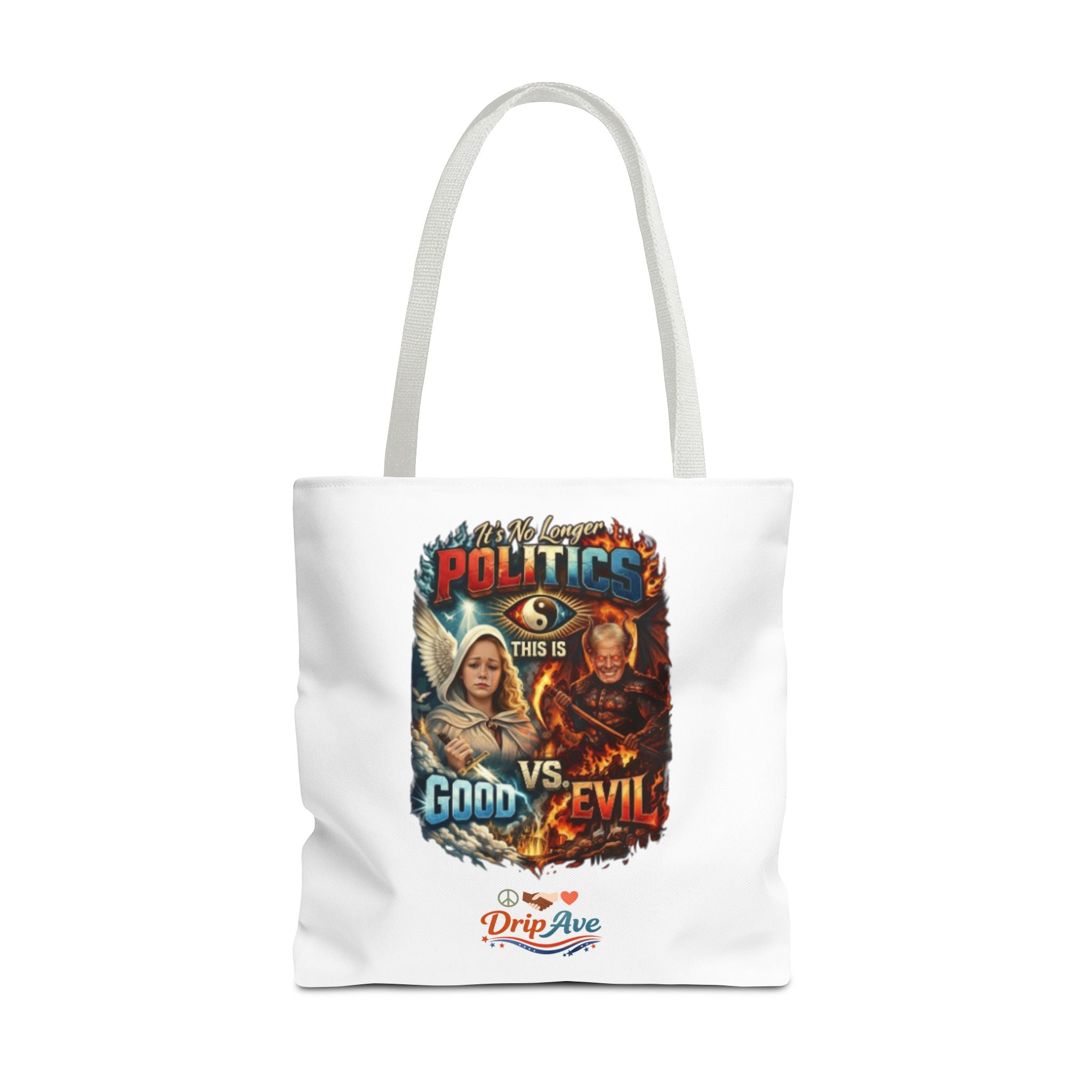 It's No Longer Politics Tote Bag — Peace, Strength & Purpose Double-Sided Empowerment Bag