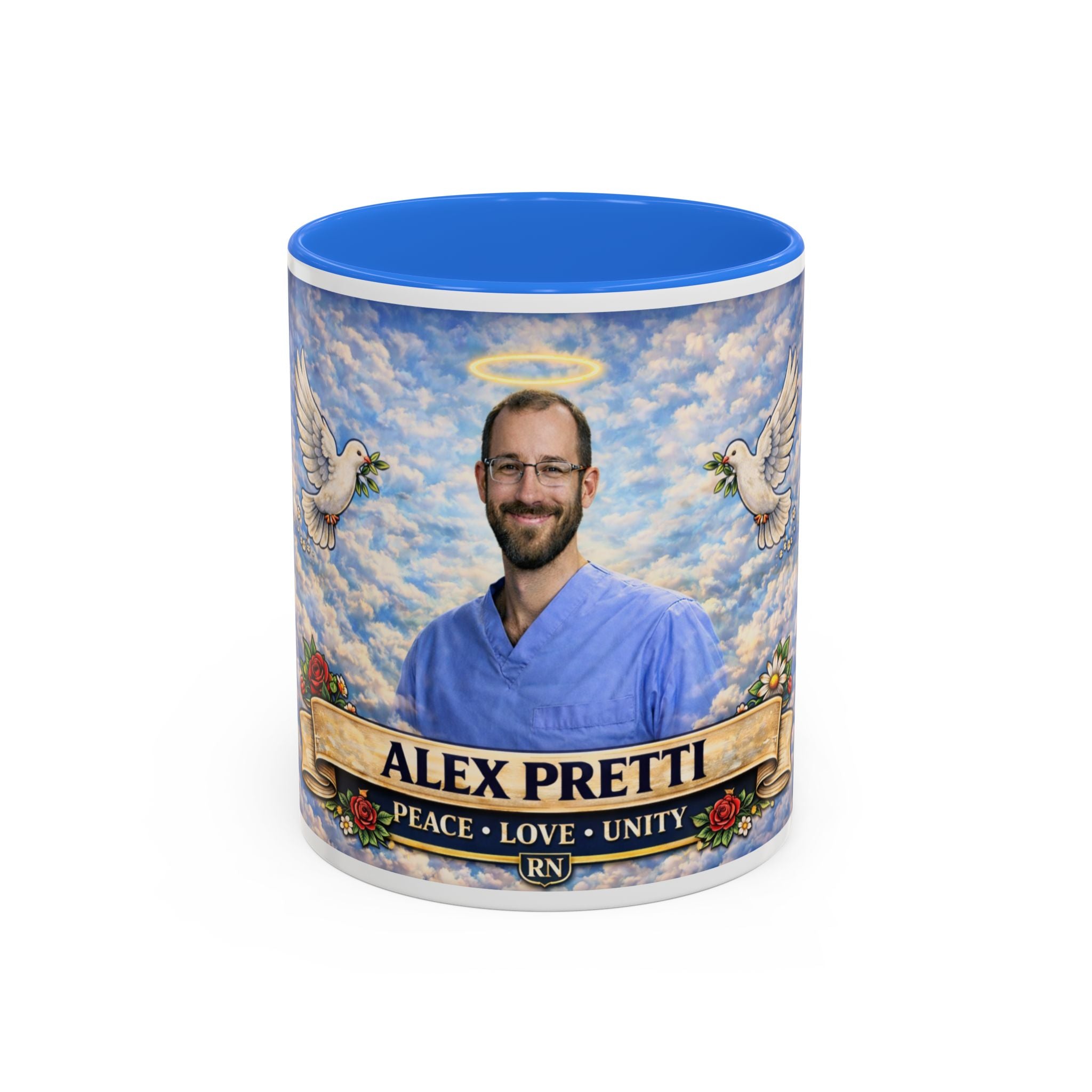 Memorial Tribute Mug — Alex Pretti - Honor Their Memory with Love, Peace & Remembrance