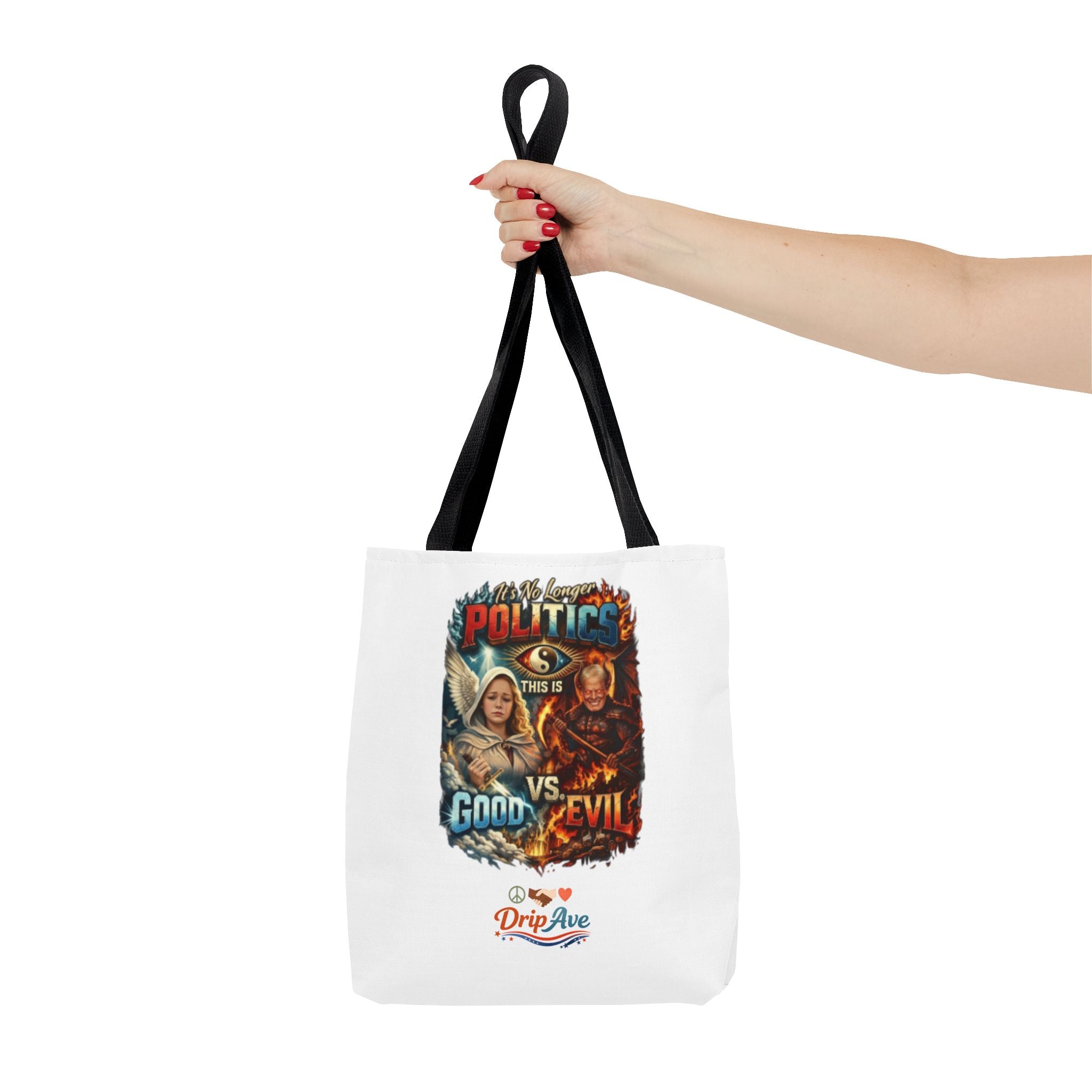 It's No Longer Politics Tote Bag — Peace, Strength & Purpose Double-Sided Empowerment Bag