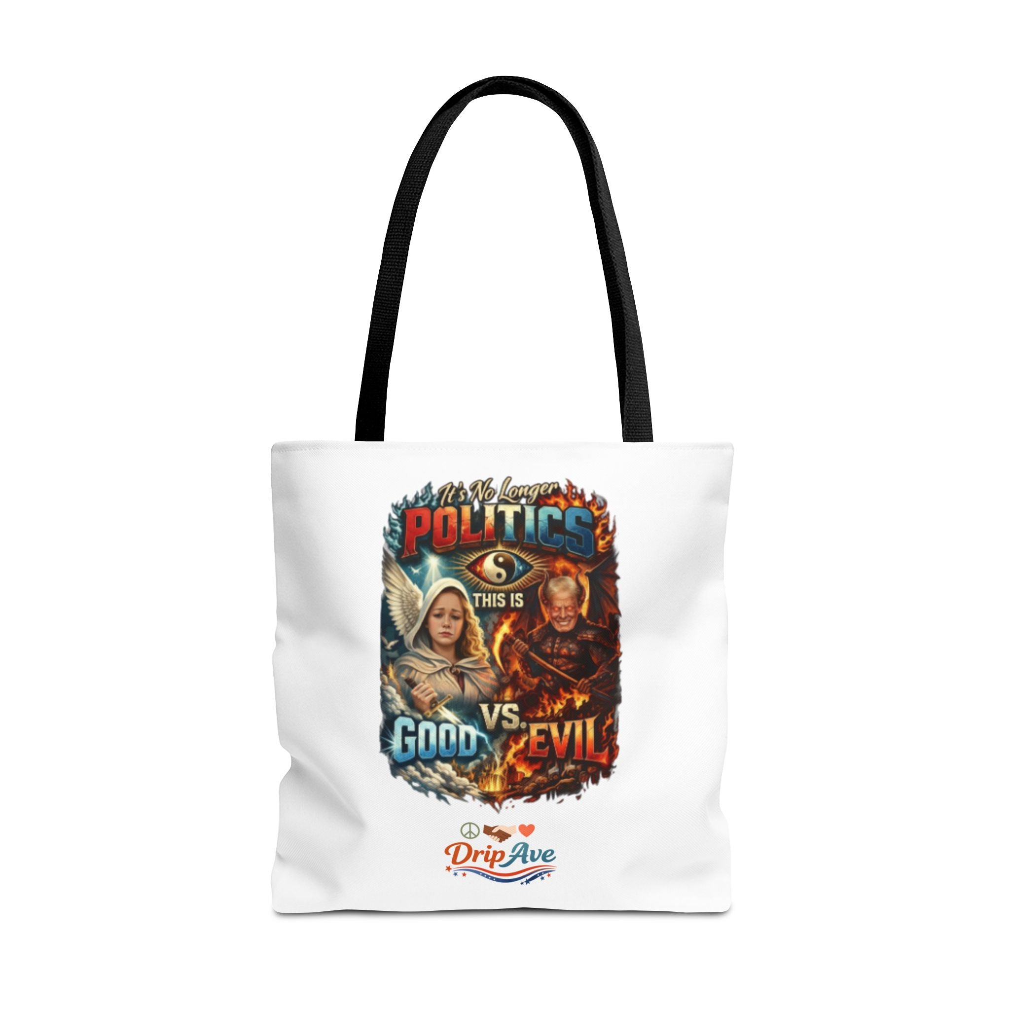 It's No Longer Politics Tote Bag — Peace, Strength & Purpose Double-Sided Empowerment Bag