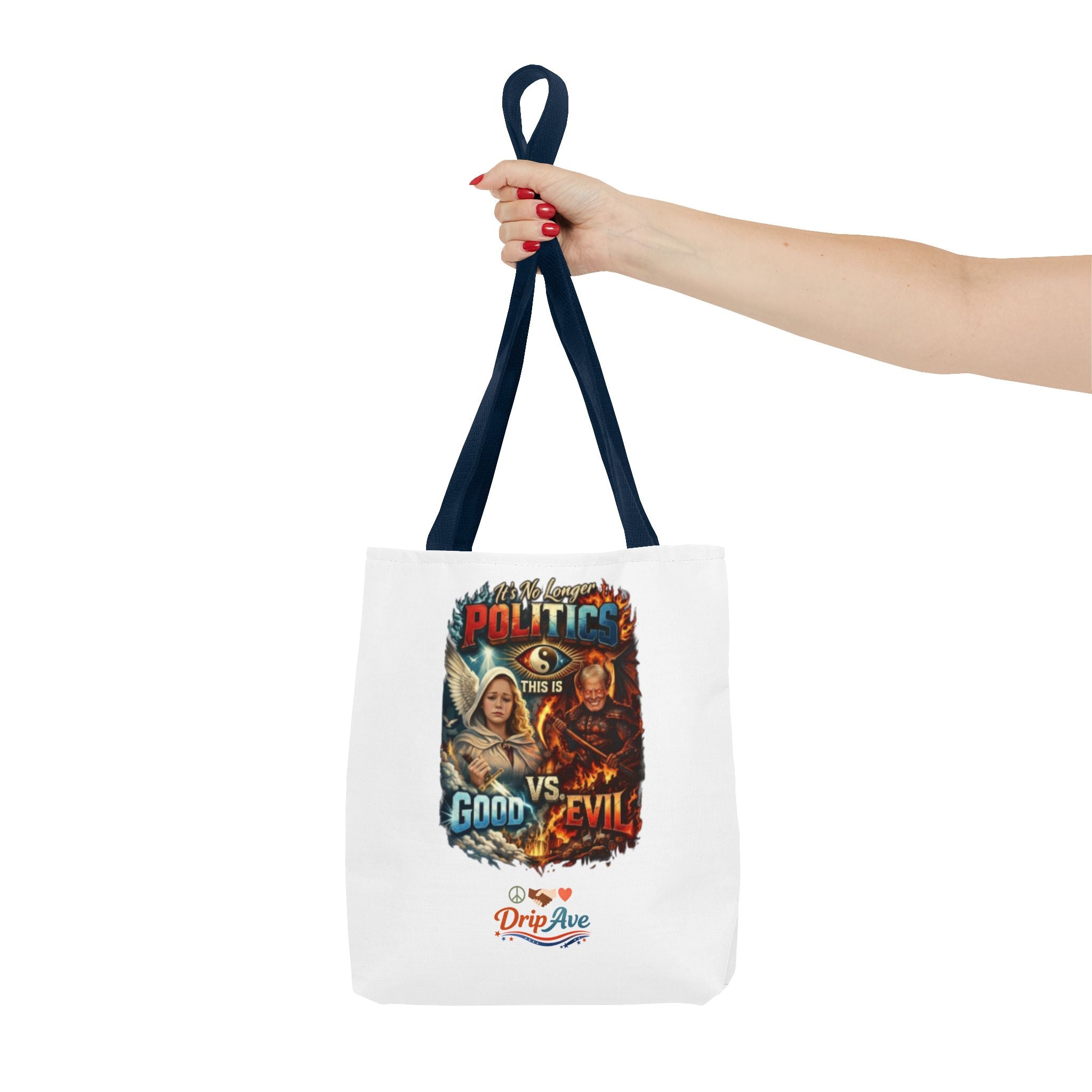 It's No Longer Politics Tote Bag — Peace, Strength & Purpose Double-Sided Empowerment Bag