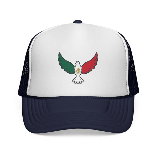Patriotic Dove Trucker Cap — Mexican Flag Colors - Unisex