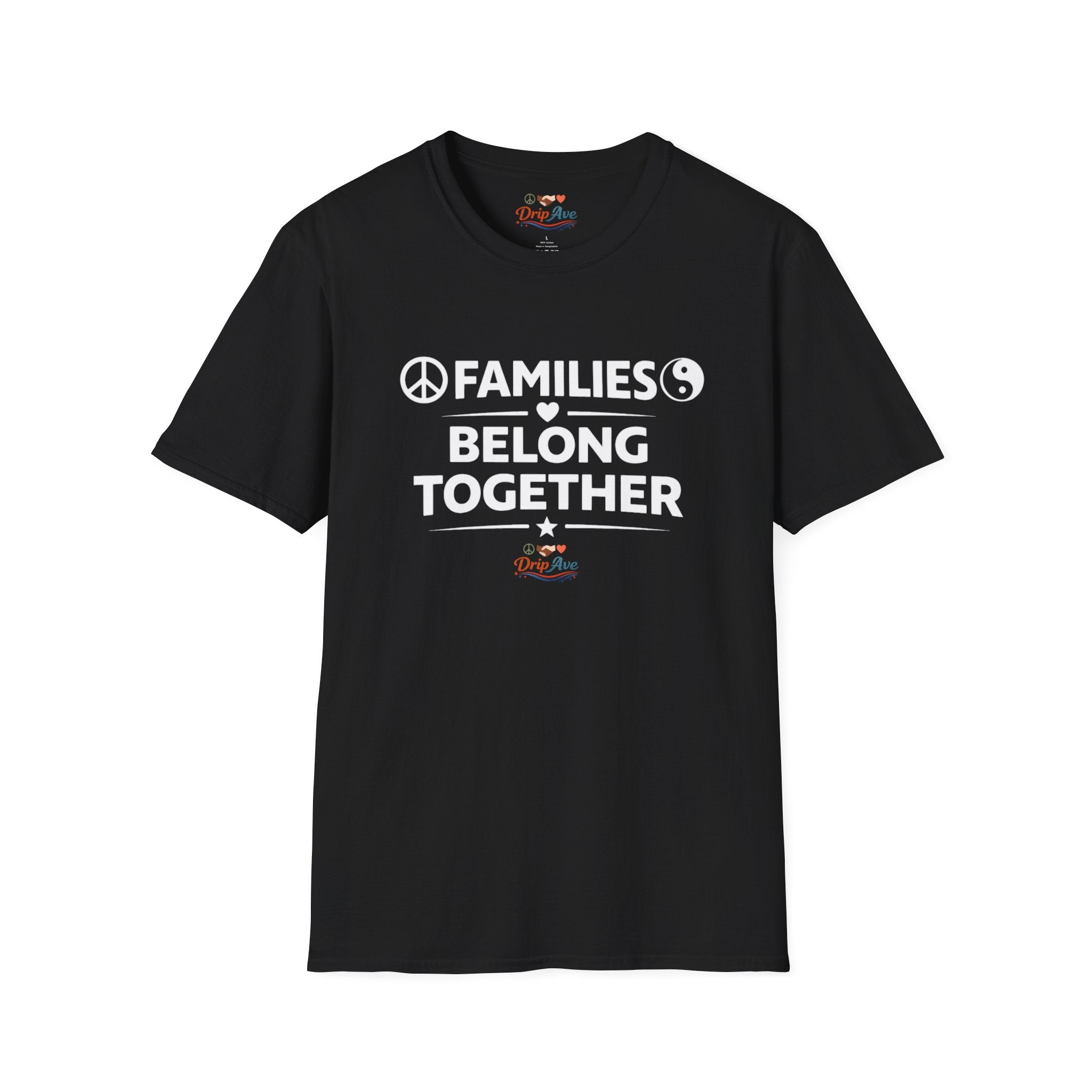 Families Belong Together Unisex T-Shirt — Peace, Love & Unity Statement Tee