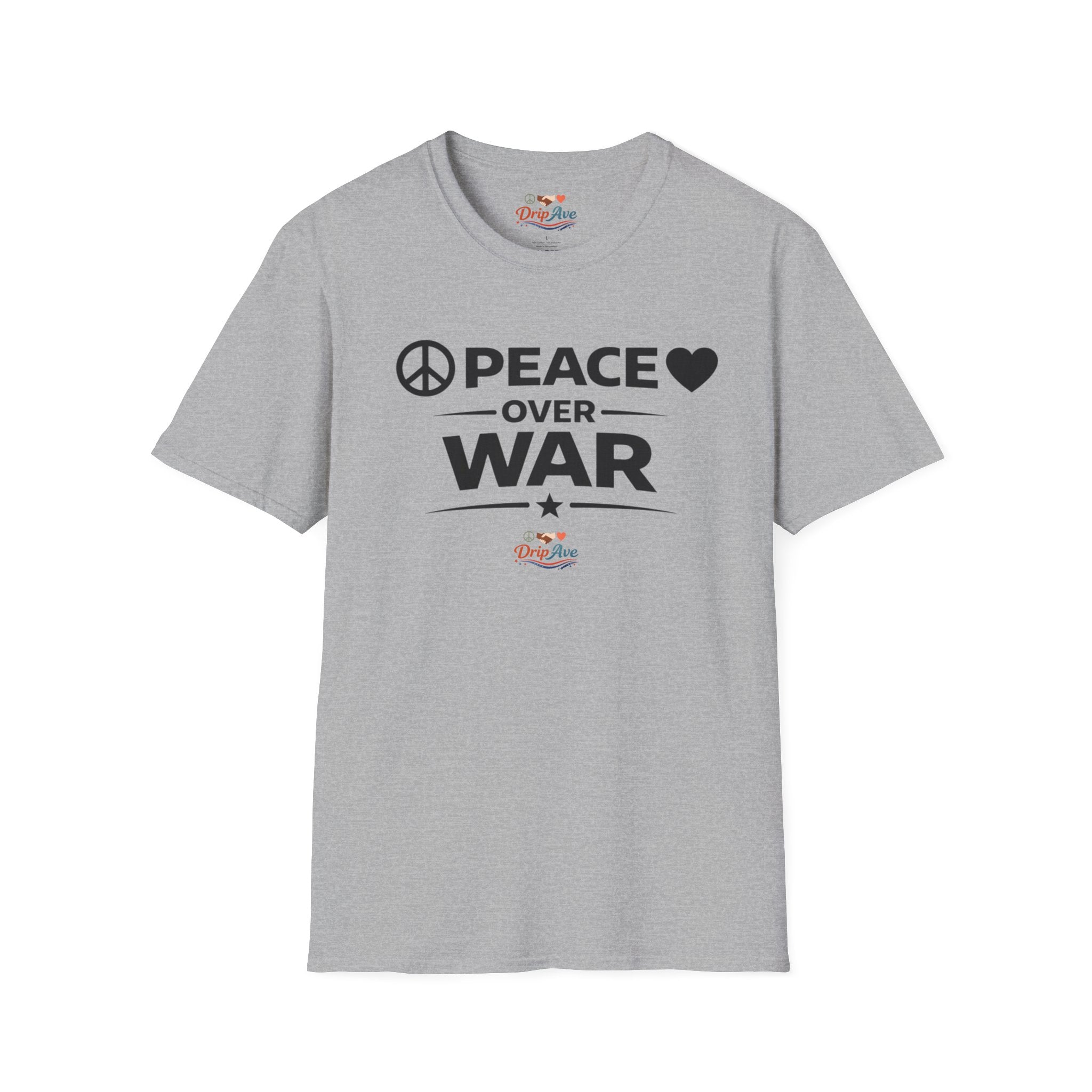 Peace Over War Unisex T-Shirt — Inspirational Protest Statement Tee