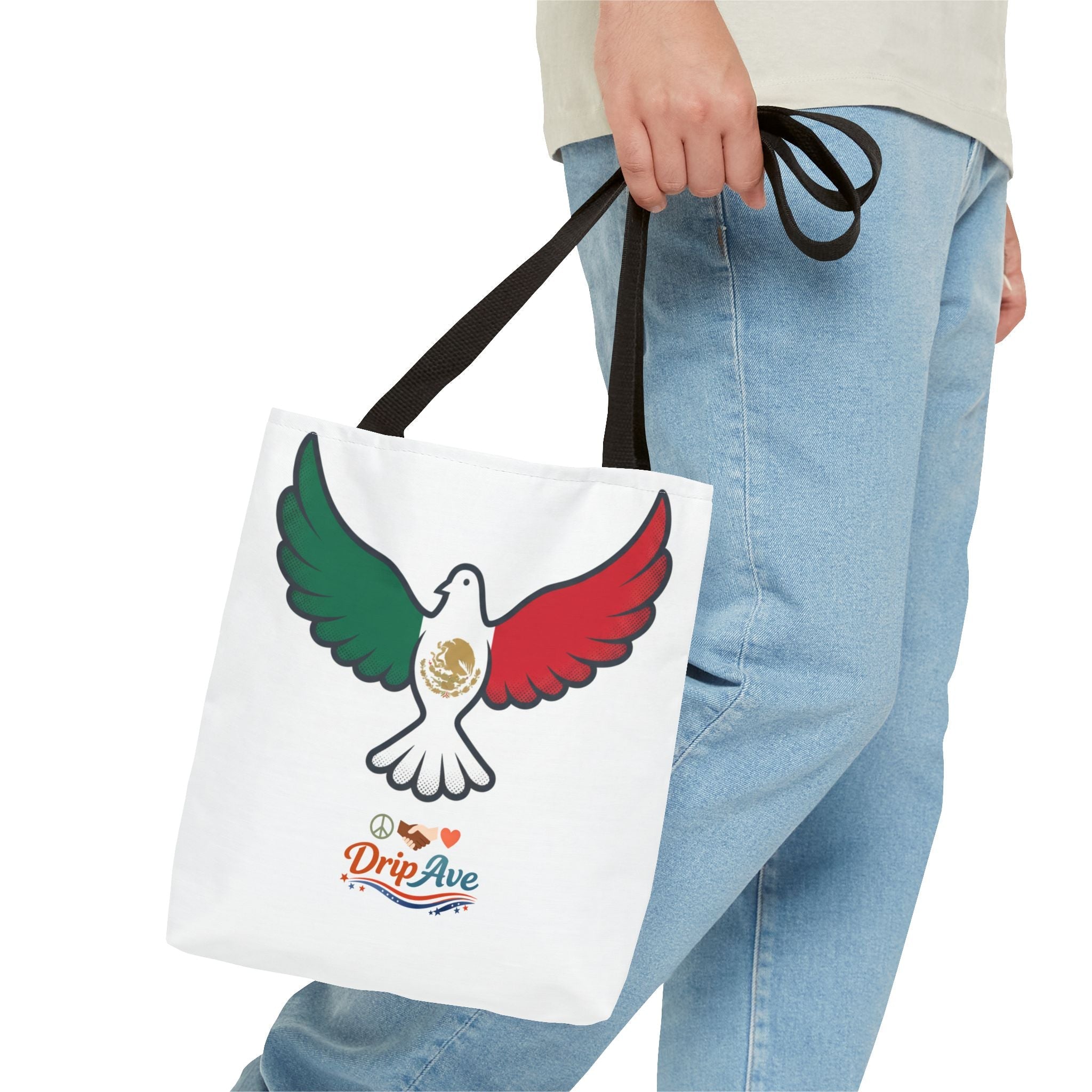 Mexican Pride Dove Unisex Double Sided - Tote Bag — Hispanic Heritage, Peace & Cultural Strength Carryall