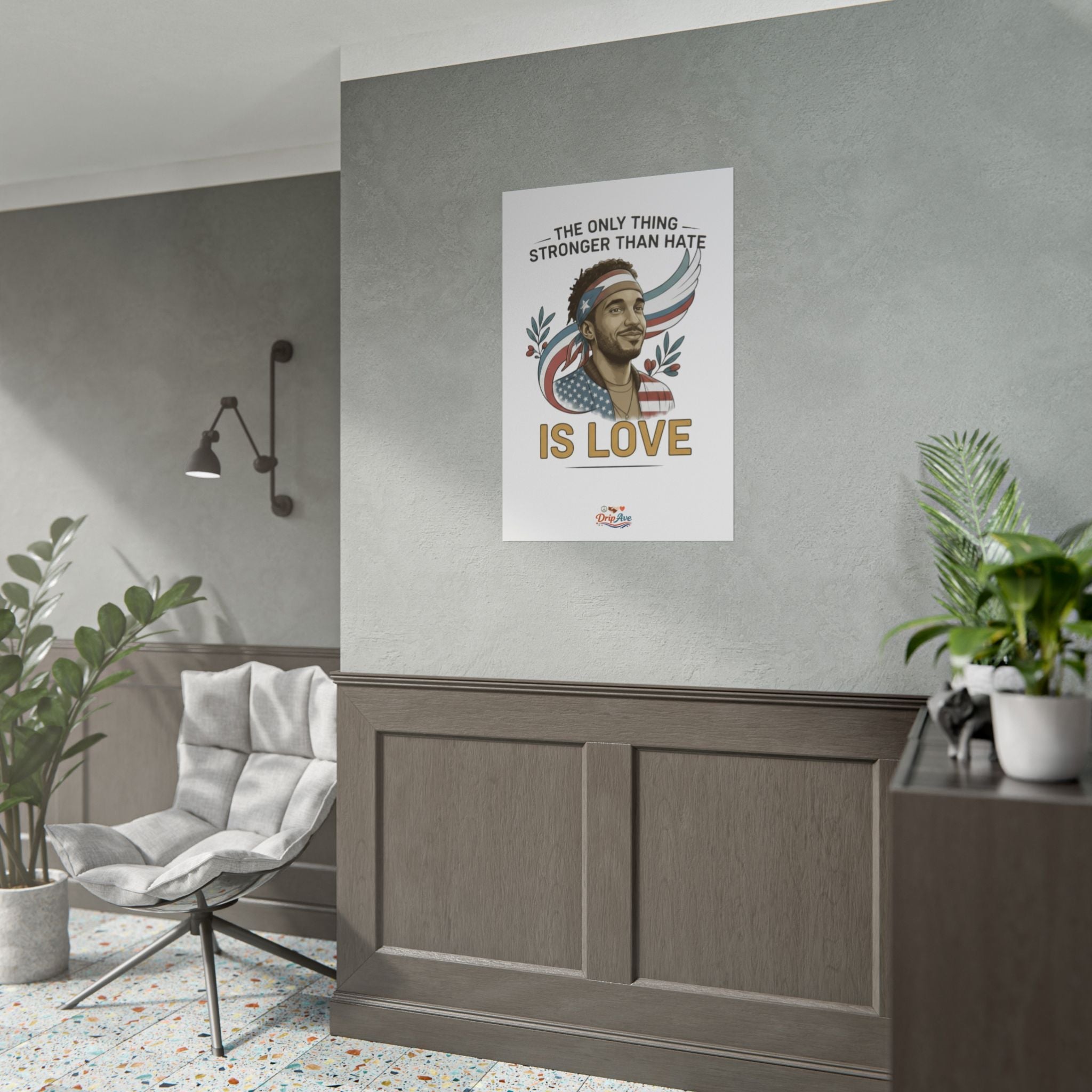 Bunny - Love Is Stronger Than Hate – Freedom • Equality • Heritage Unisex Poster