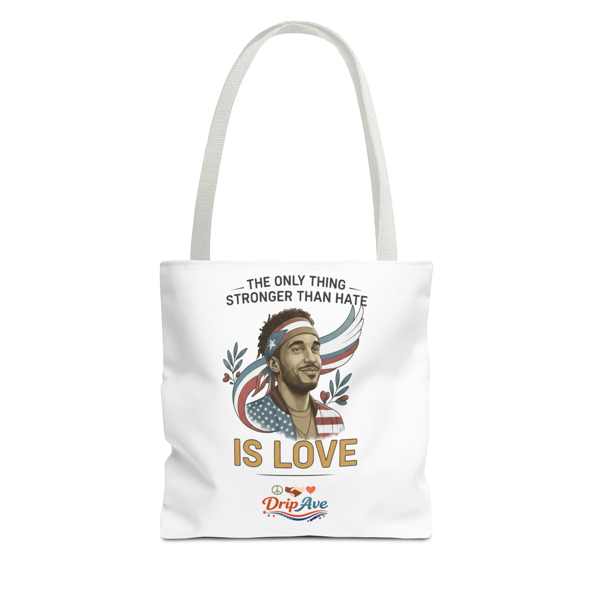 Hispanic Heritage - Tote Bag- Unisex - Love Is Stronger Than Hate – Freedom • Equality