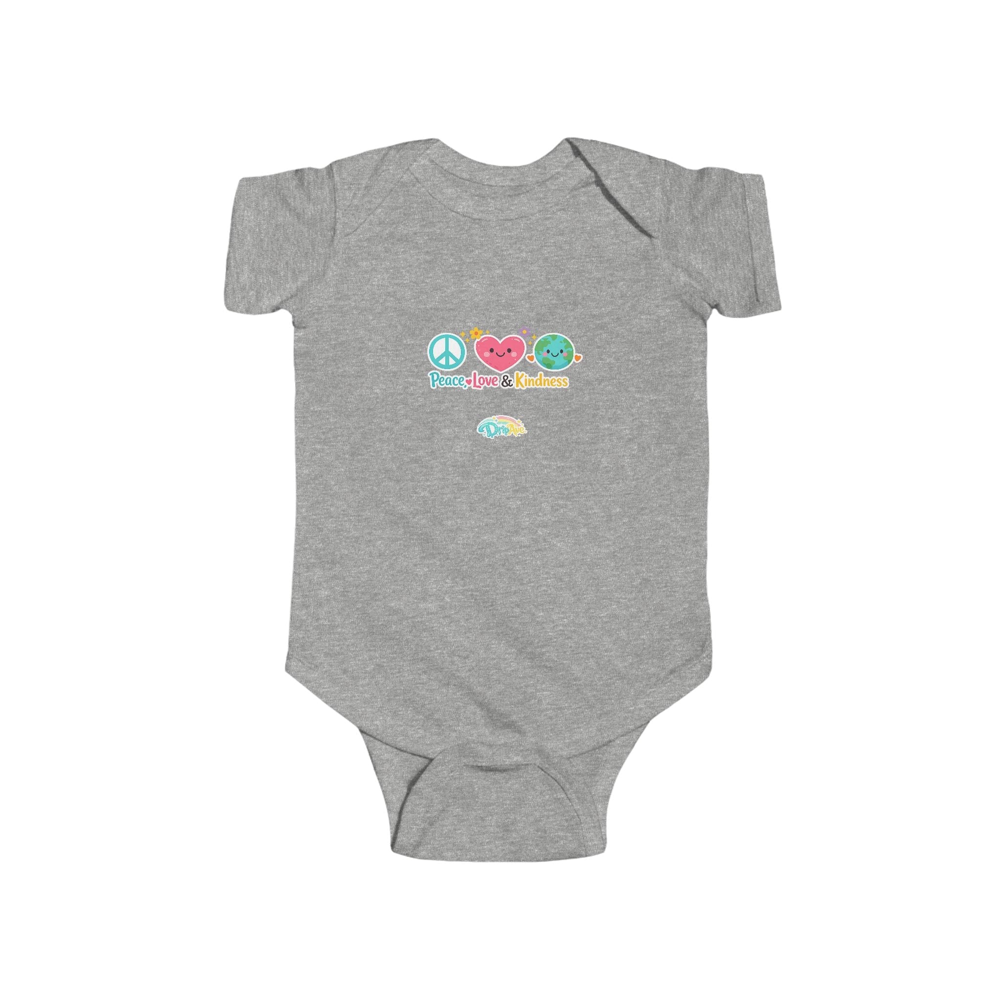 Peace Love & Kindness Infant Bodysuit — Cute Baby Onesie