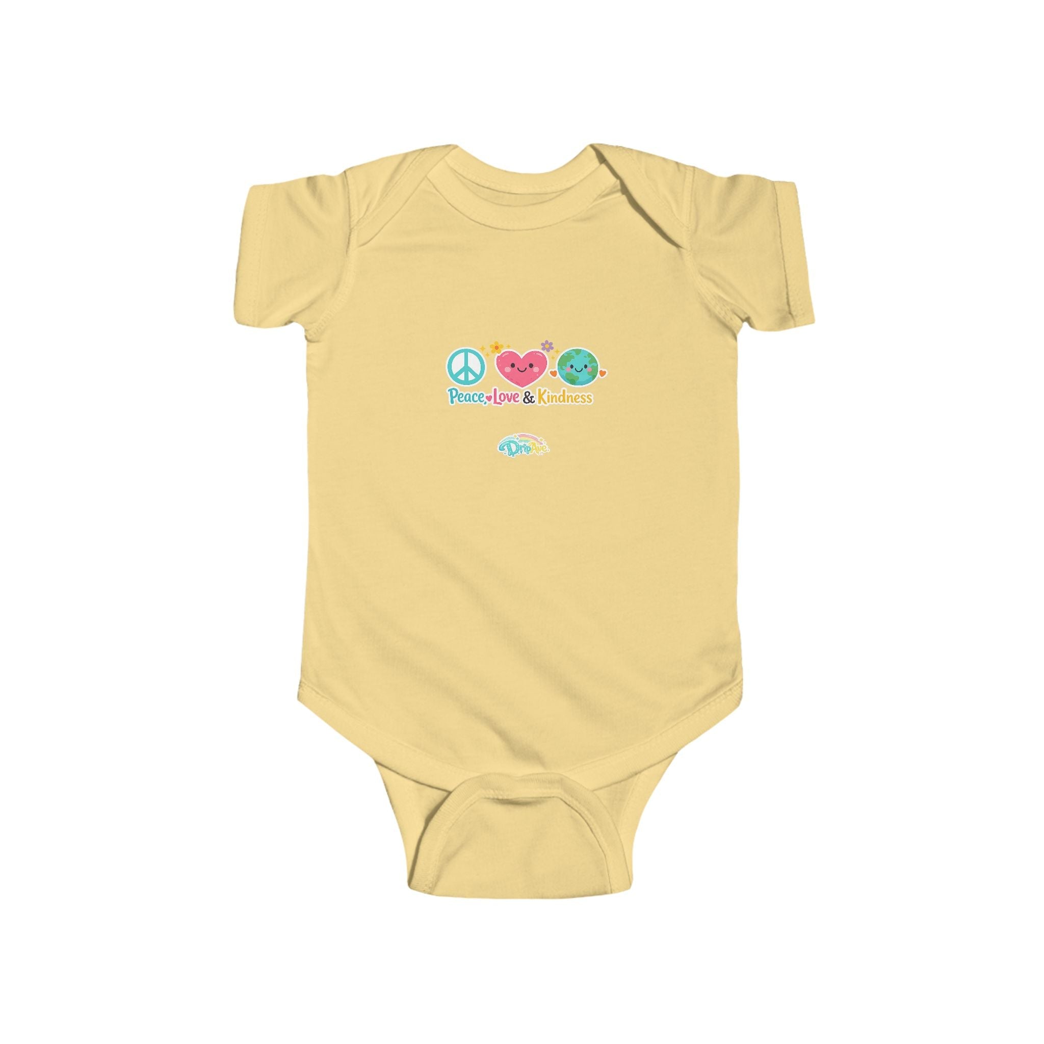 Peace Love & Kindness Infant Bodysuit — Cute Baby Onesie