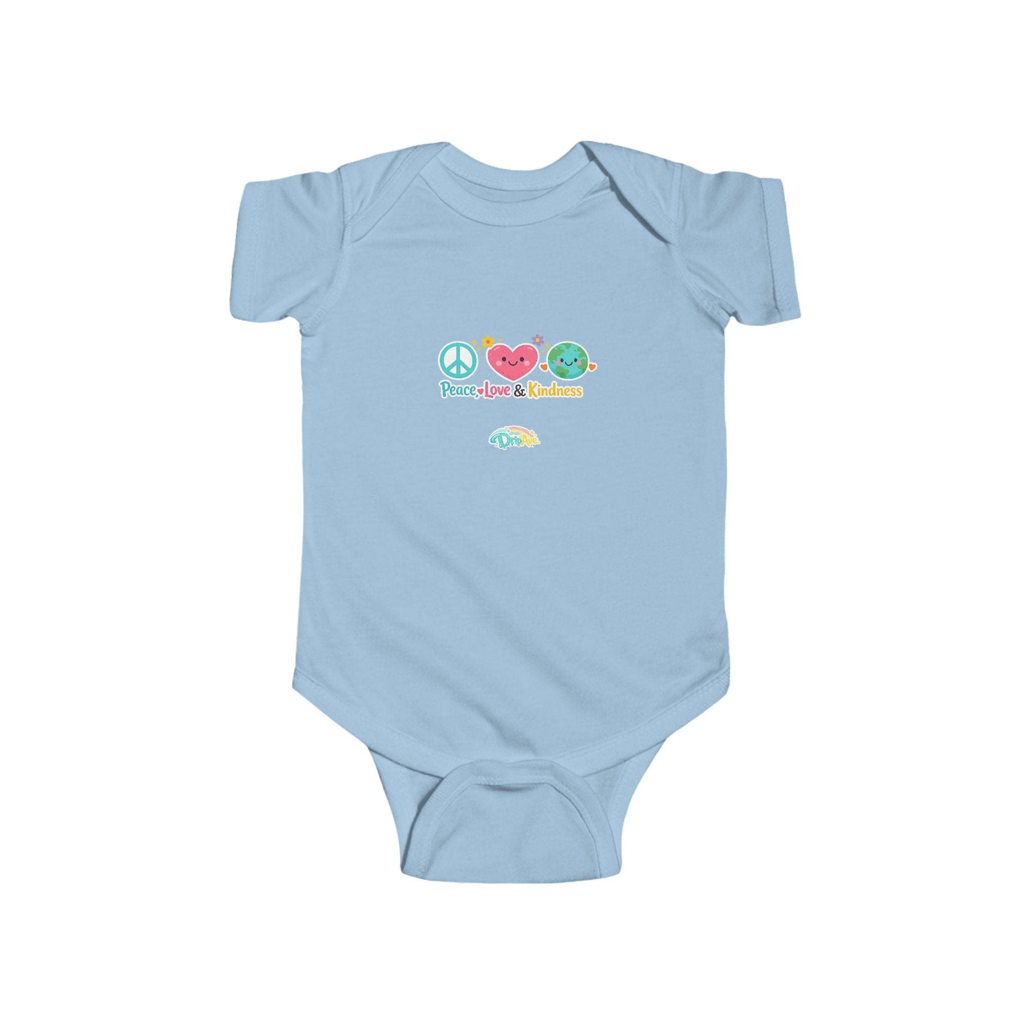 Peace Love & Kindness Infant Bodysuit — Cute Baby Onesie