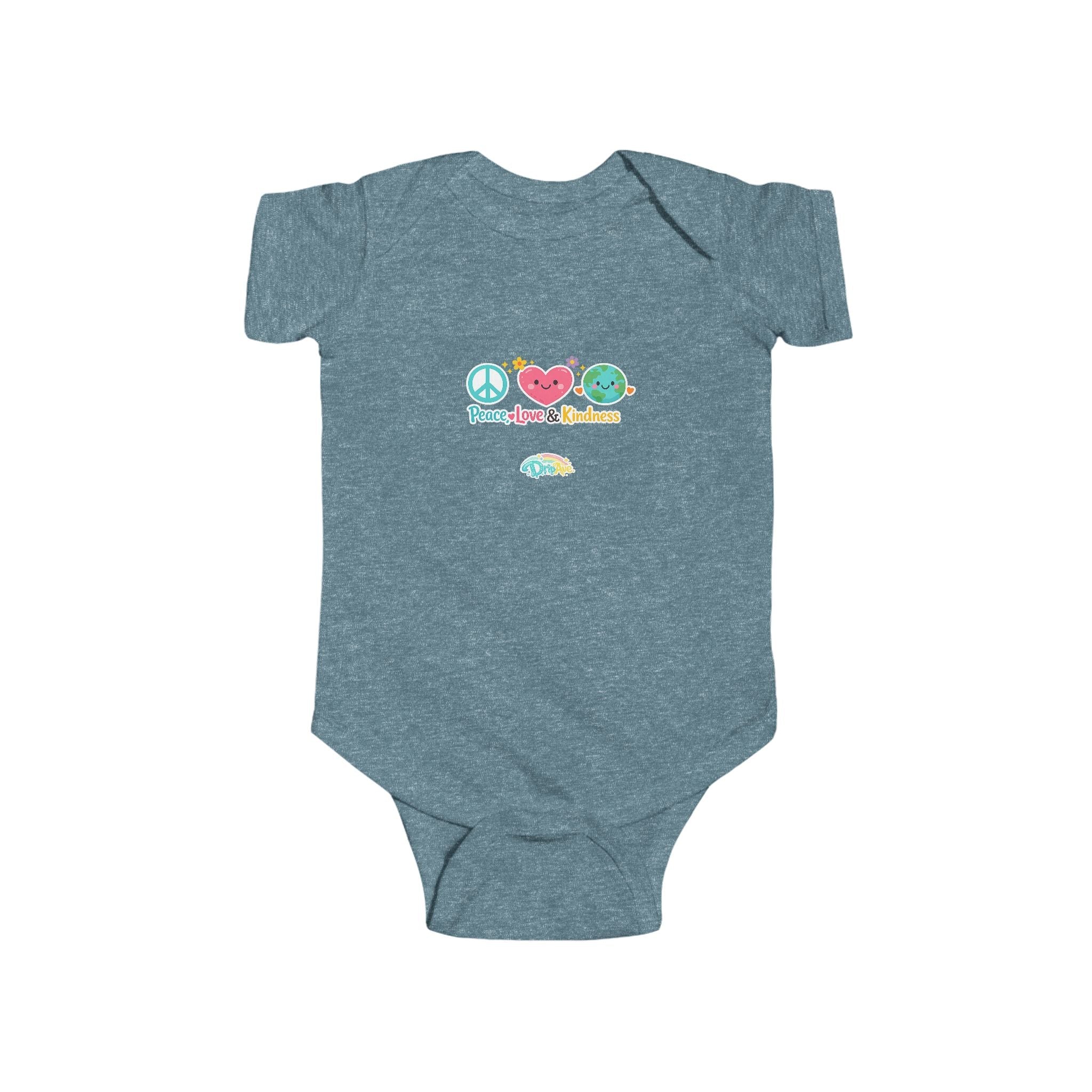 Peace Love & Kindness Infant Bodysuit — Cute Baby Onesie
