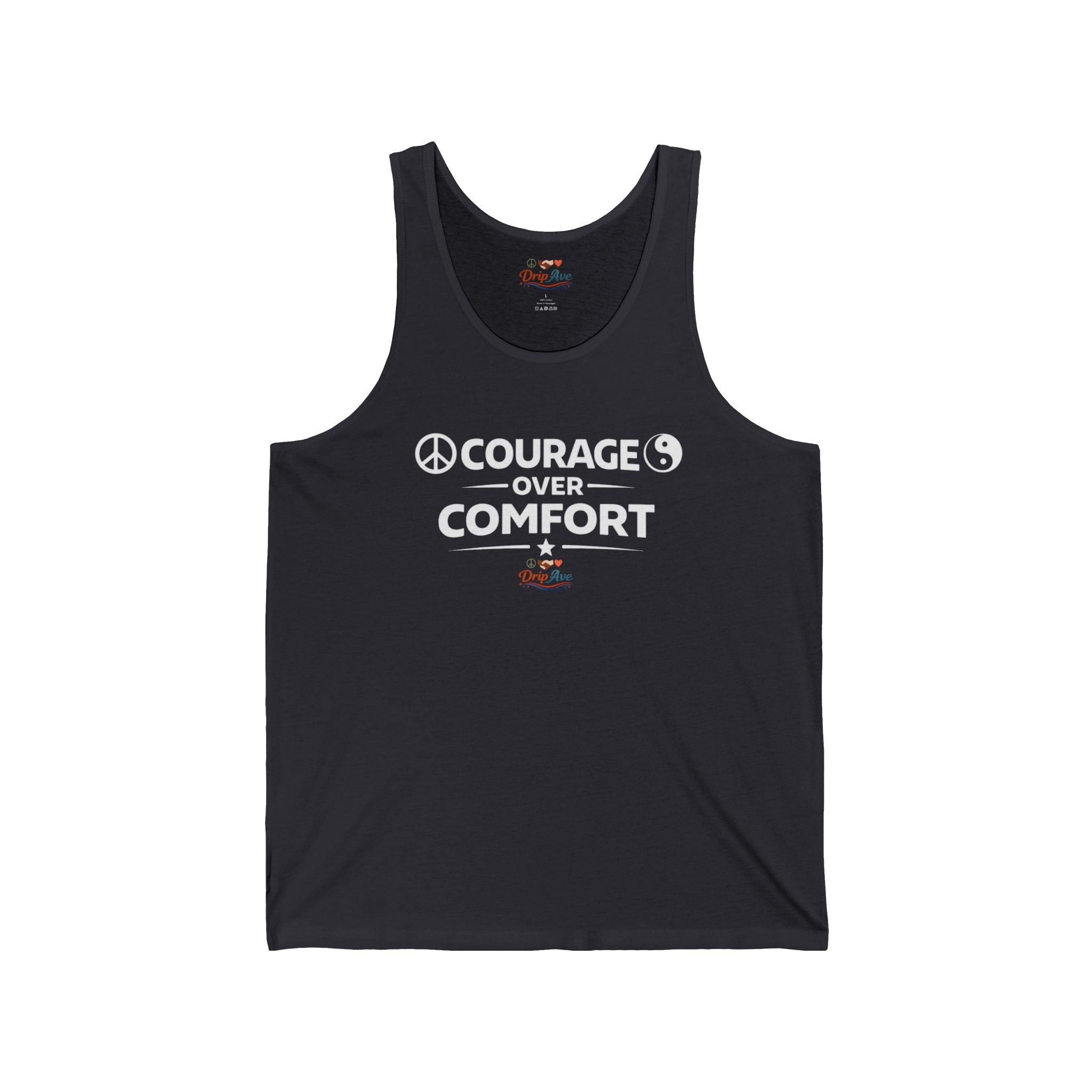 Courage Over Comfort Shirt, Motivational Graphic Tee, Inspirational Quote T Shirt, Positive Message Shirt, Streetwear Statement Tee, Unisex Gift