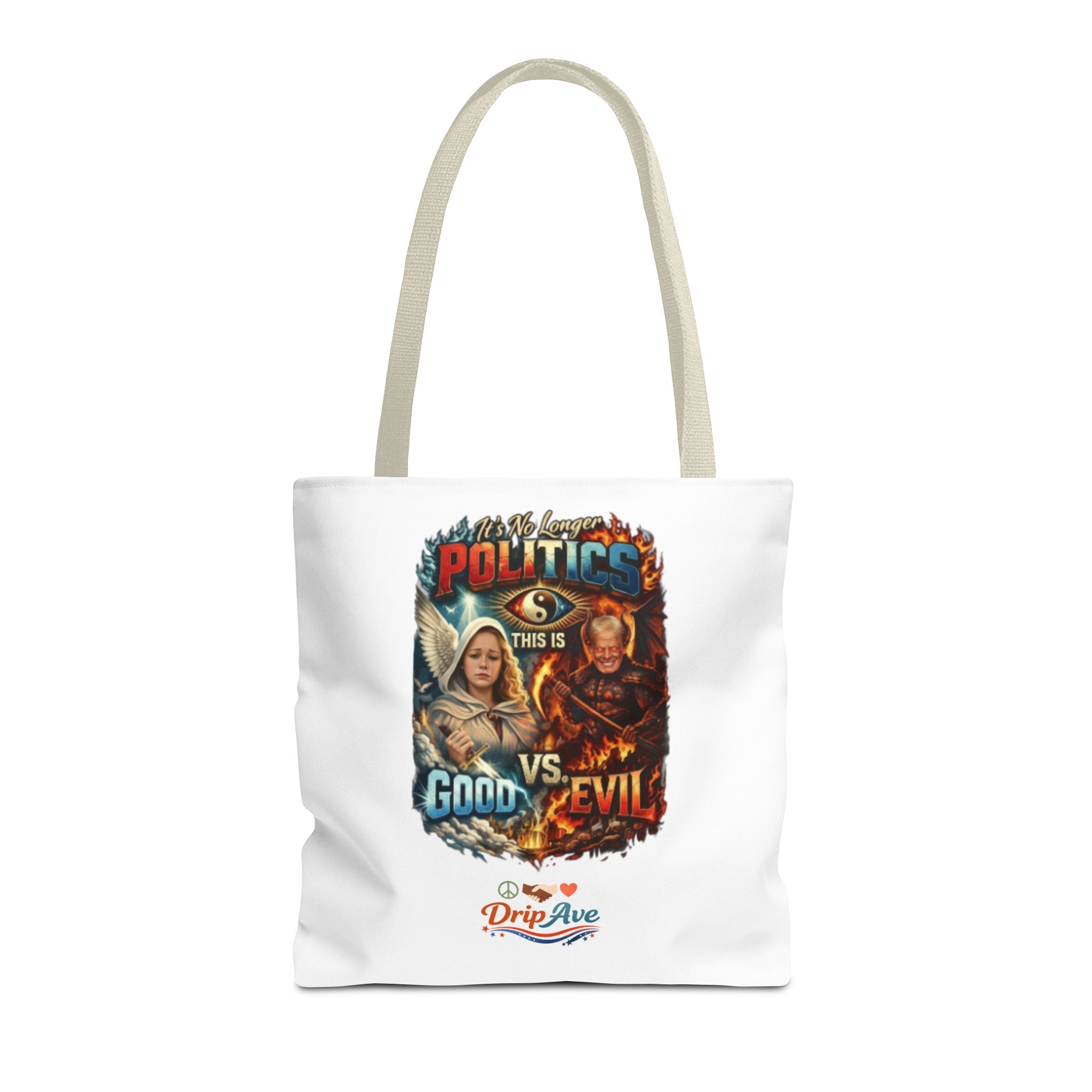 It's No Longer Politics Tote Bag — Peace, Strength & Purpose Double-Sided Empowerment Bag