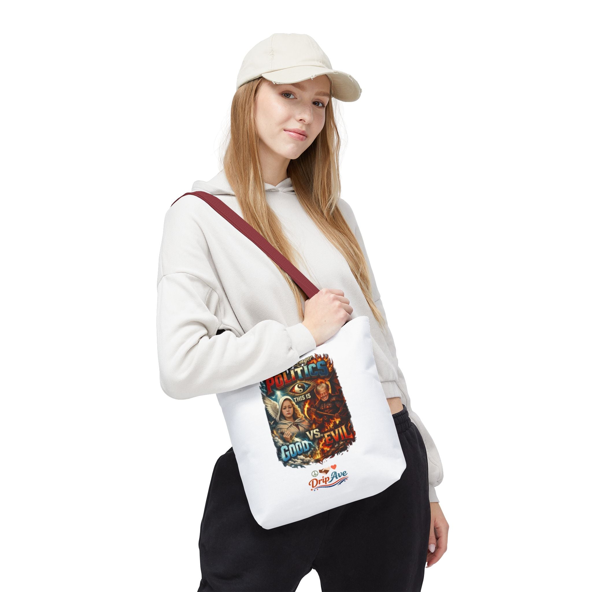 It's No Longer Politics Tote Bag — Peace, Strength & Purpose Double-Sided Empowerment Bag