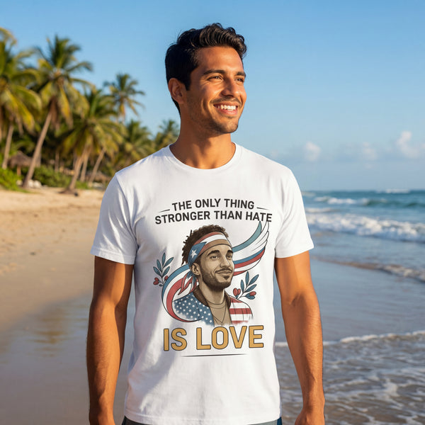 Bad Bunny - Love Is Stronger Than Hate – Freedom • Equality • Hispanic Heritage Unisex Tee
